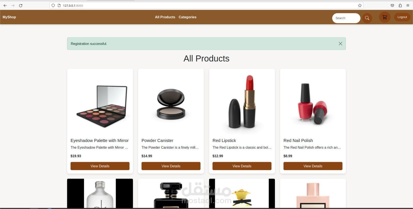 E-commerce website by Django