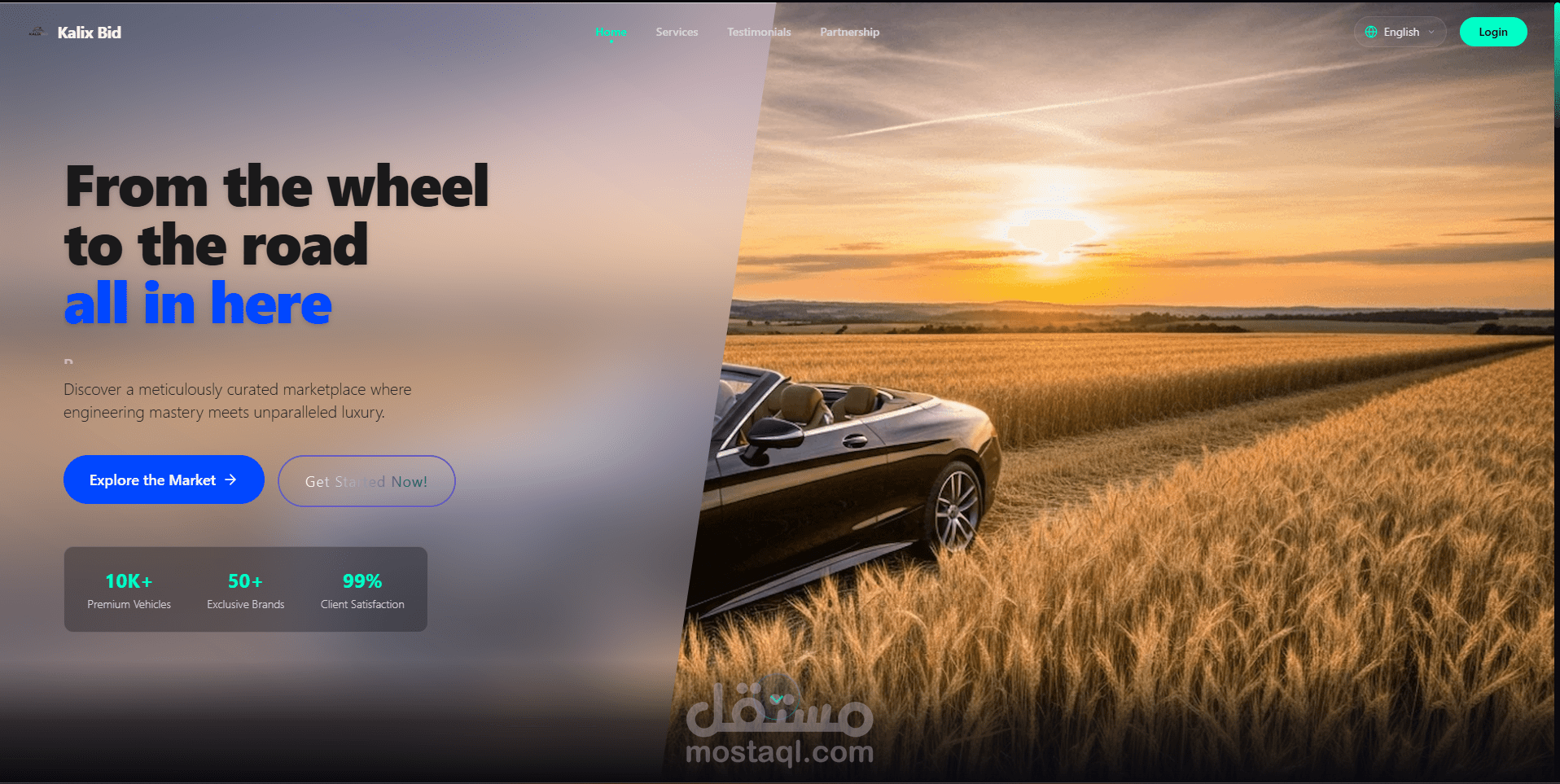 منصة كليكس أوتو ( Kalix Auto aka cavalle auto)  | نظام ذكي ومتكامل لتجارة وتأجير السيارات الفاخرة والمزادات التفاعلية والذكاء الاصطناعي