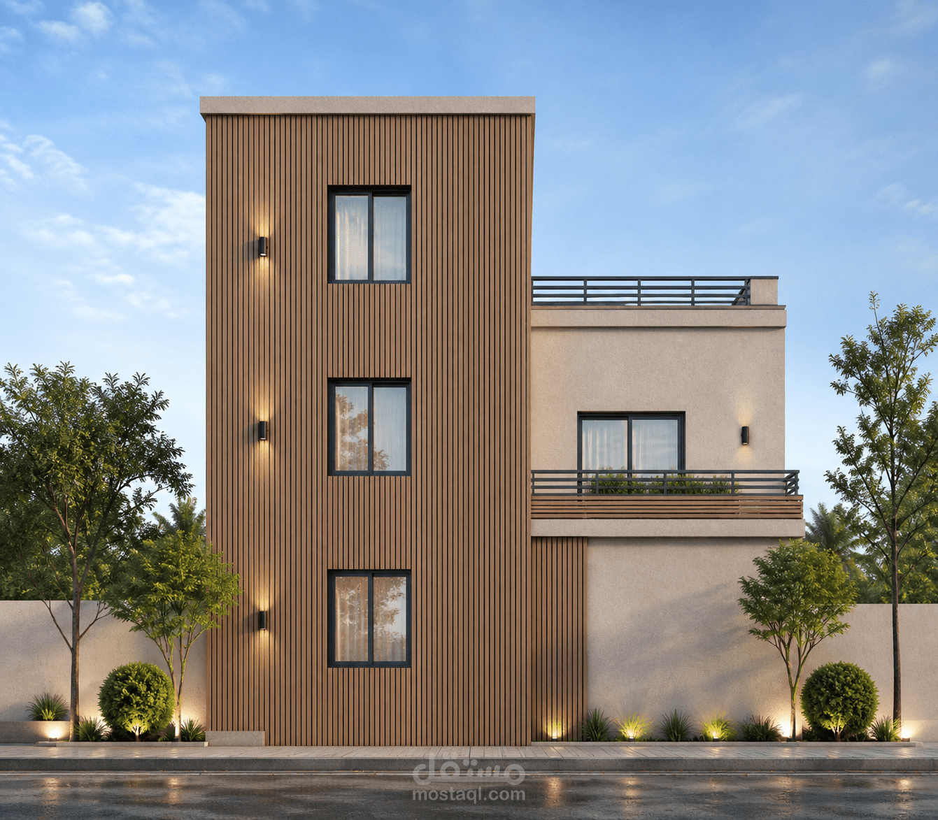 مشروع لوحه تنفيذية تم  بشكل كامل  Villa سكنيه في منطقه  الشيخ زايد , الجيزه, مصر