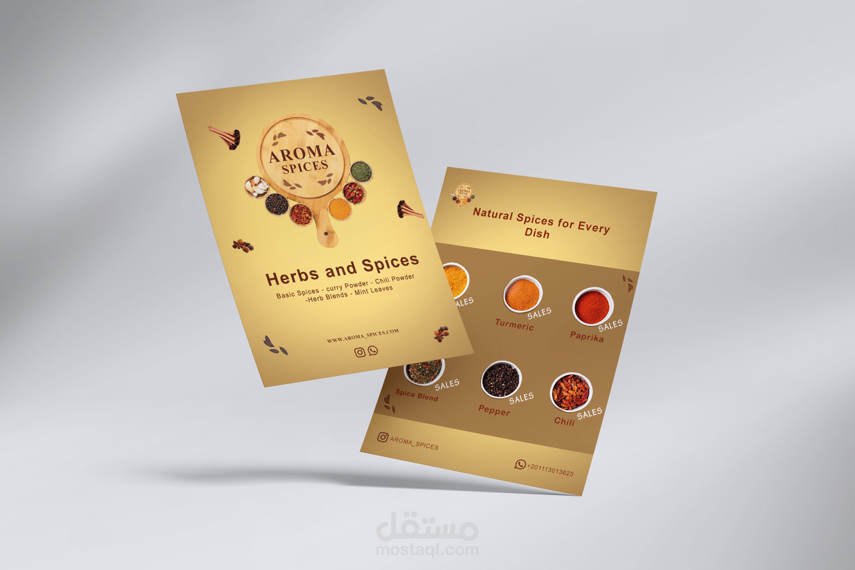 تصميم فلاير (الوجه الامامي و الخلفي) Social media & Flyer Design (front&back)