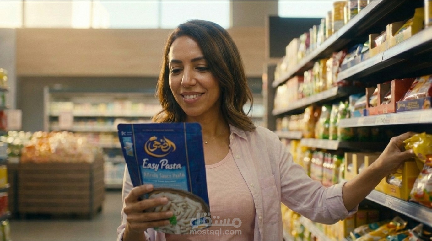 اعلان تسويقي لمكرونة شركة الضحي