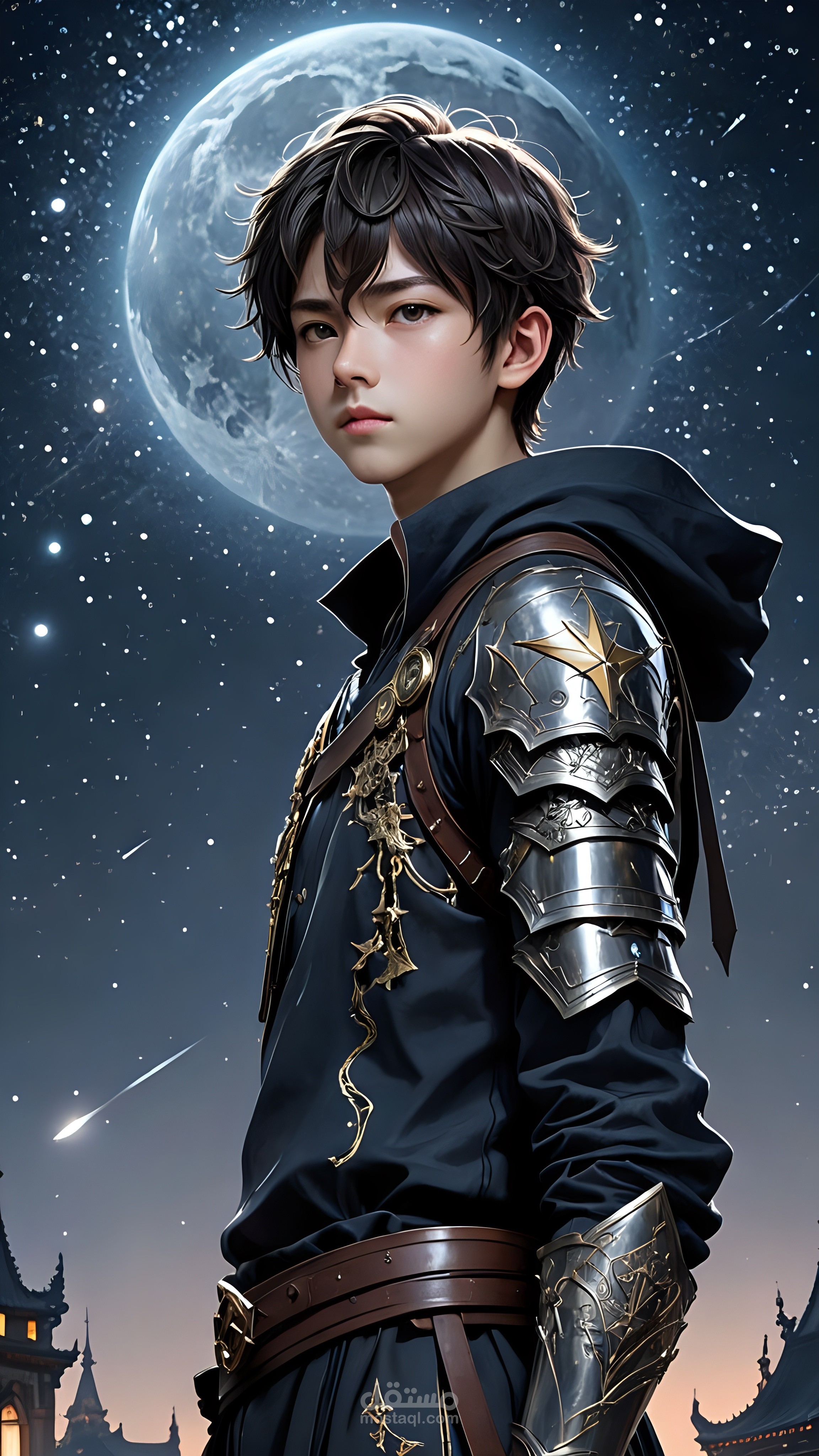 Anime boy , fantasy anime style