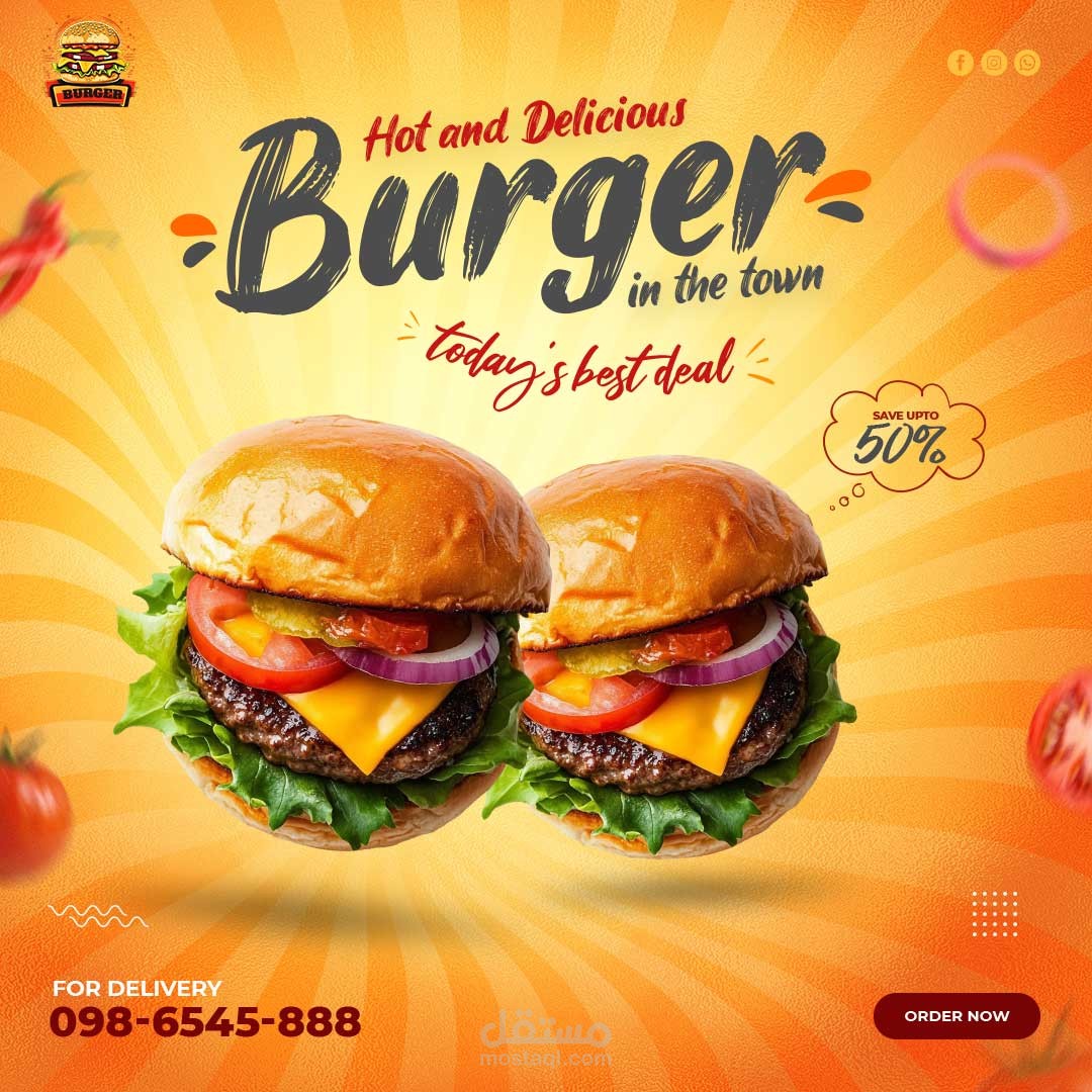 Post design for burger