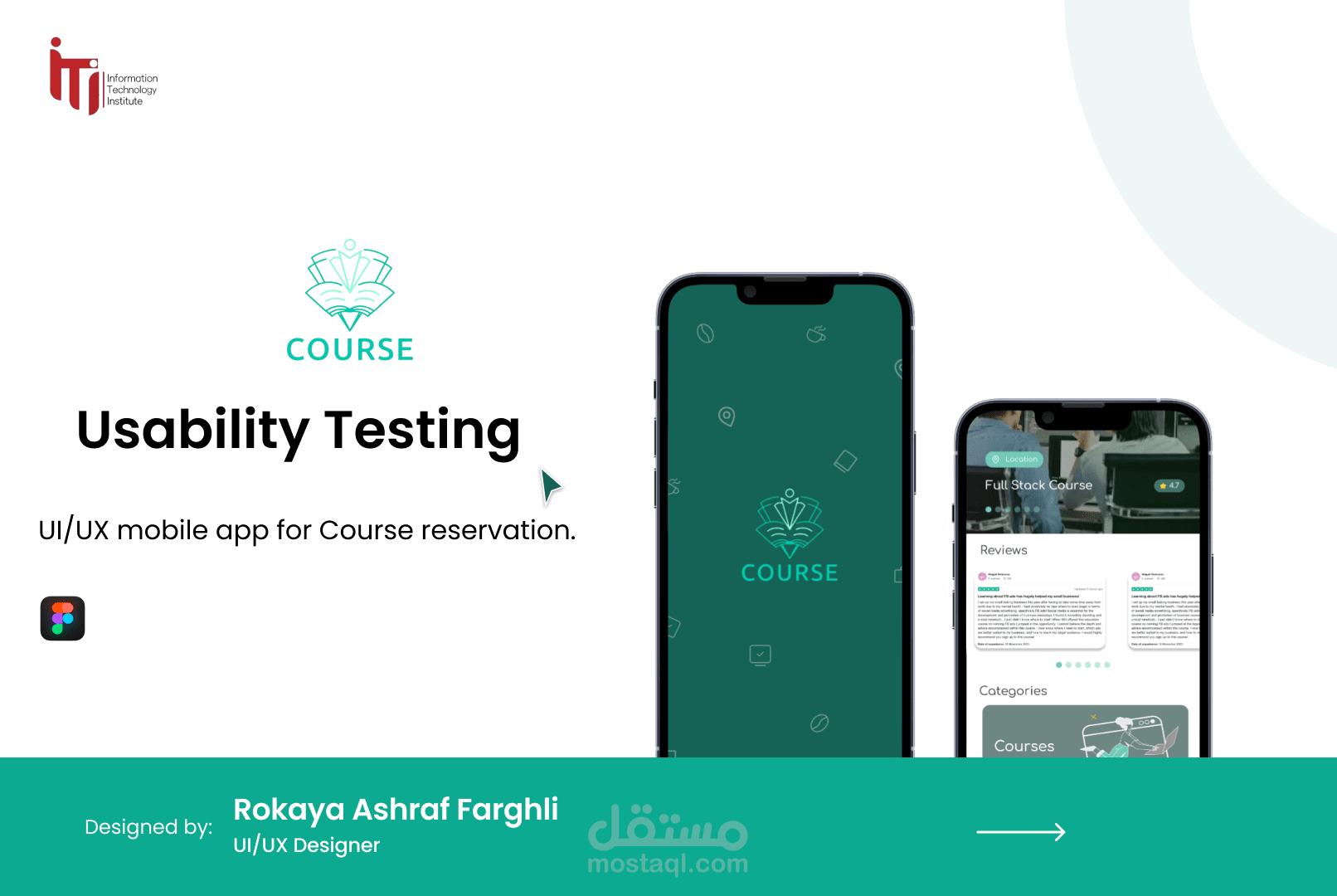 Usability Testing- اختبار قابلية الإستخدام لتطبيق حجز كورسات