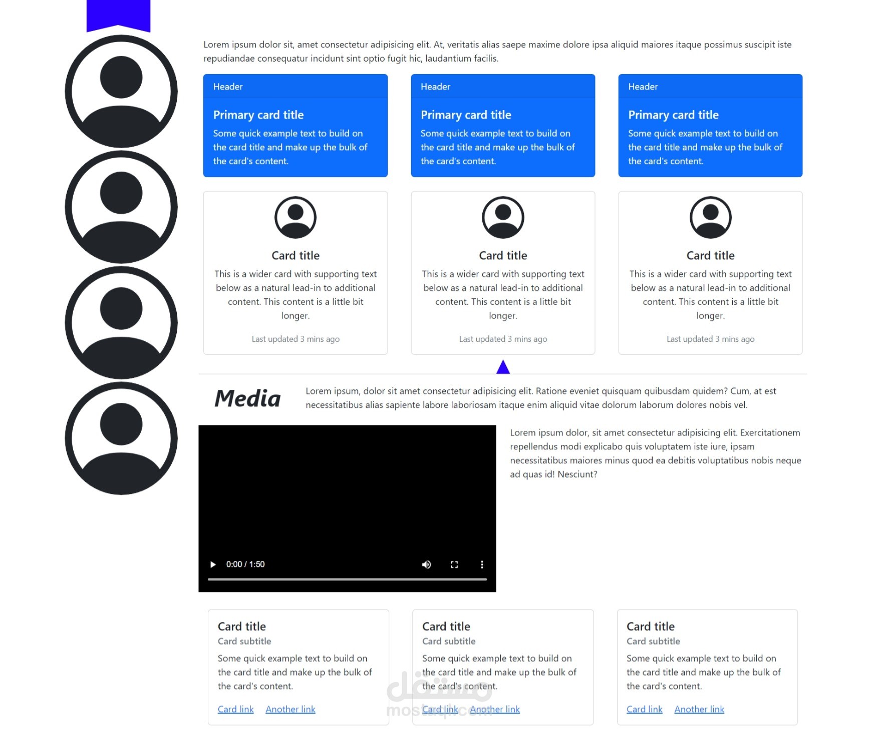 Landing page wireframe