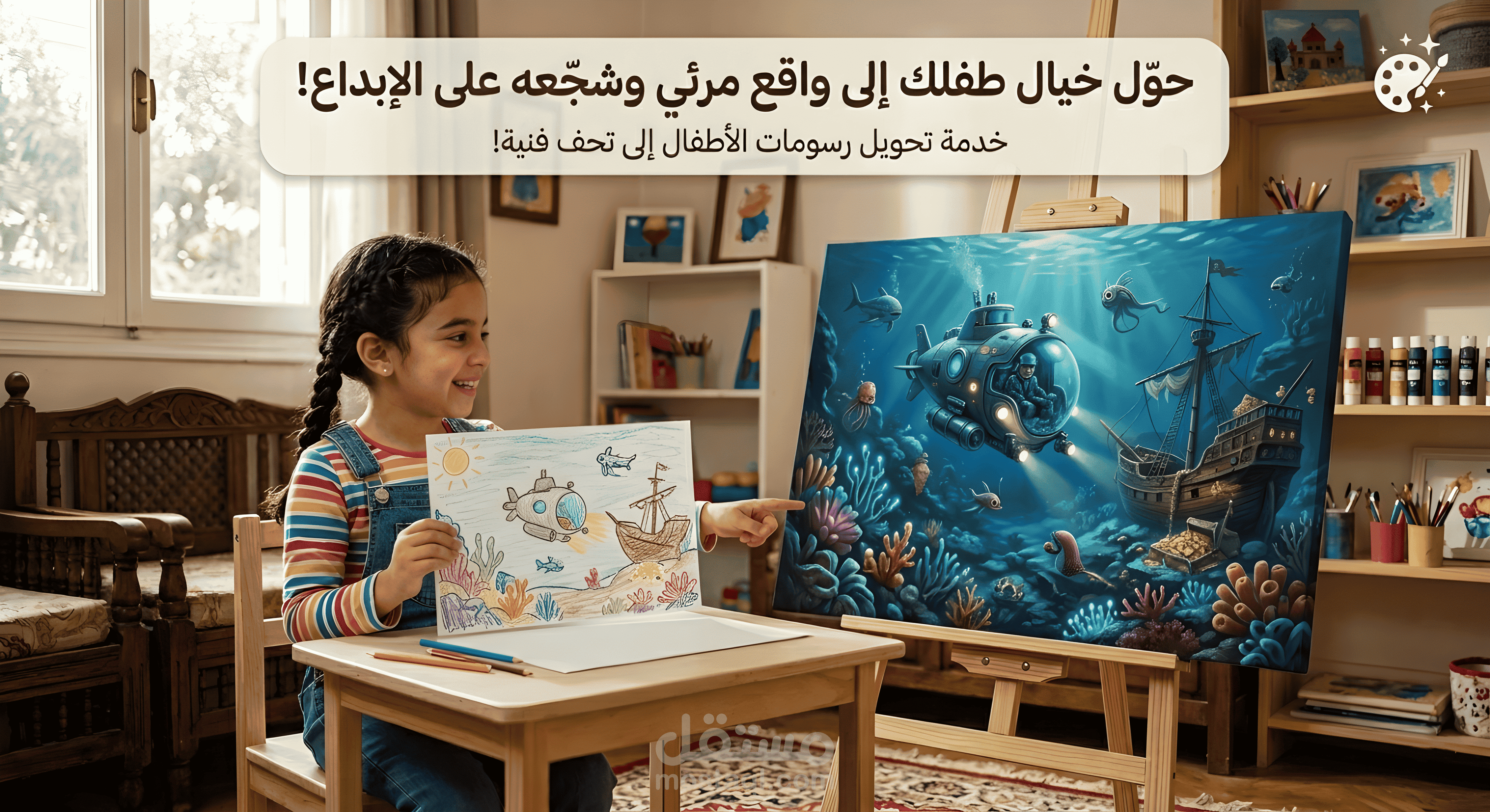 اجعل طفلك يرى خياله يتحول إلى واقع مذهل