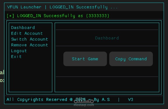 Game Launcher Interface