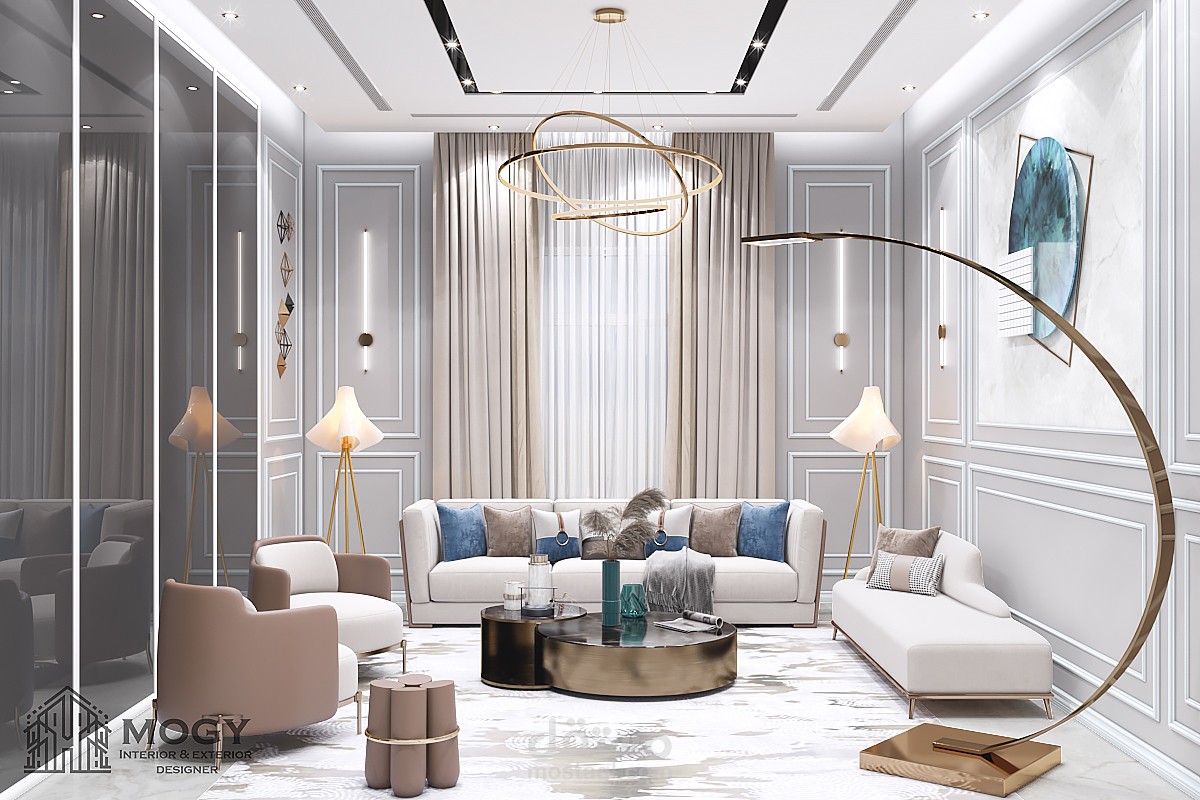 تصميم ديكور لمجلس نسائي سعودي