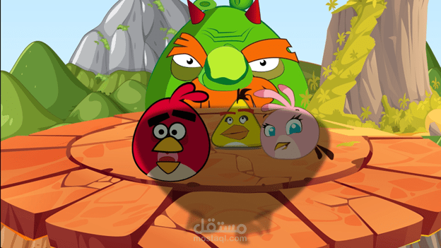 موشن جرافيك مشهد انجري بيرد