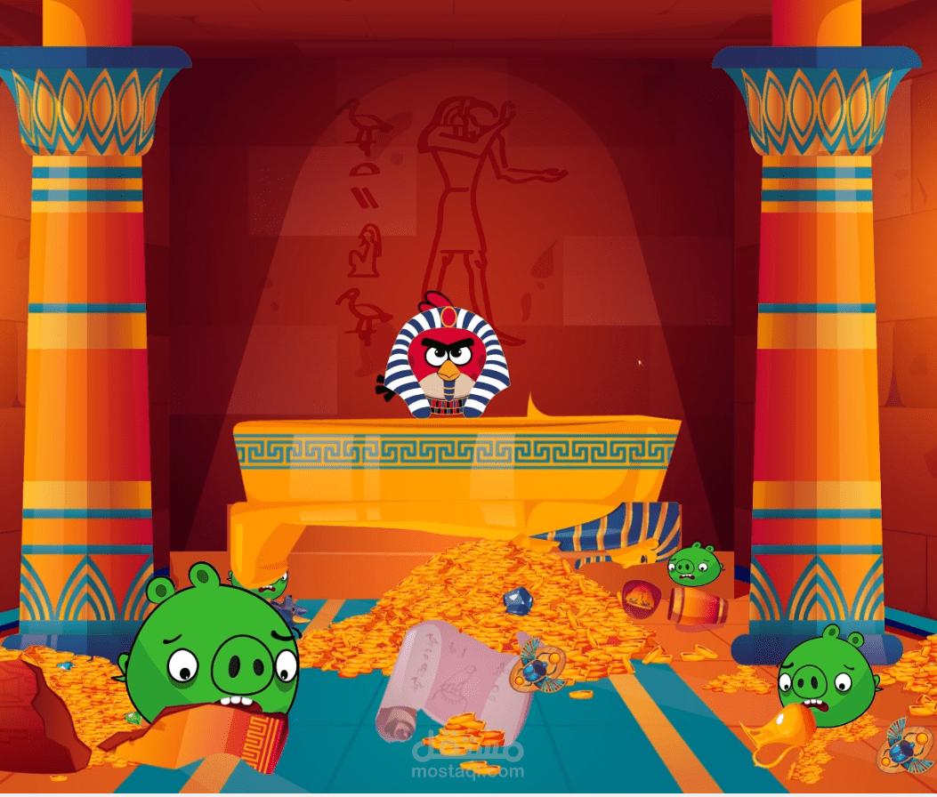 فيديو تصوري عن لعبة AngryBirds النسخة المصرية