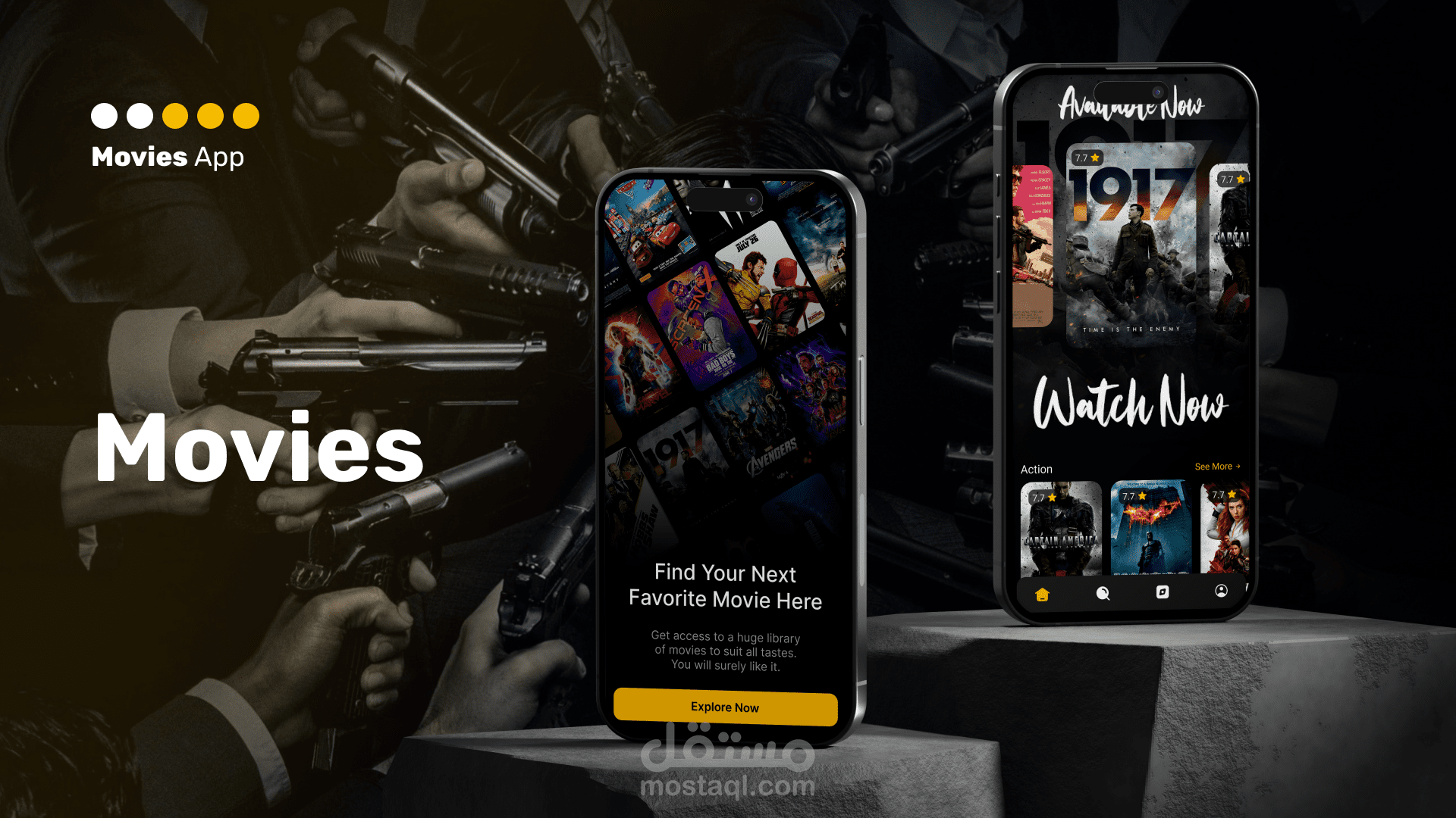 تطبيق الأفلام باستخدام Flutter
