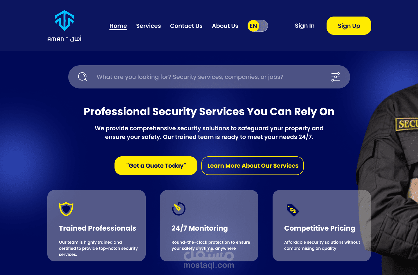 Aman (Landing Page)