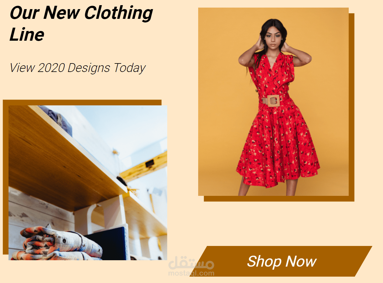 fashion webpage