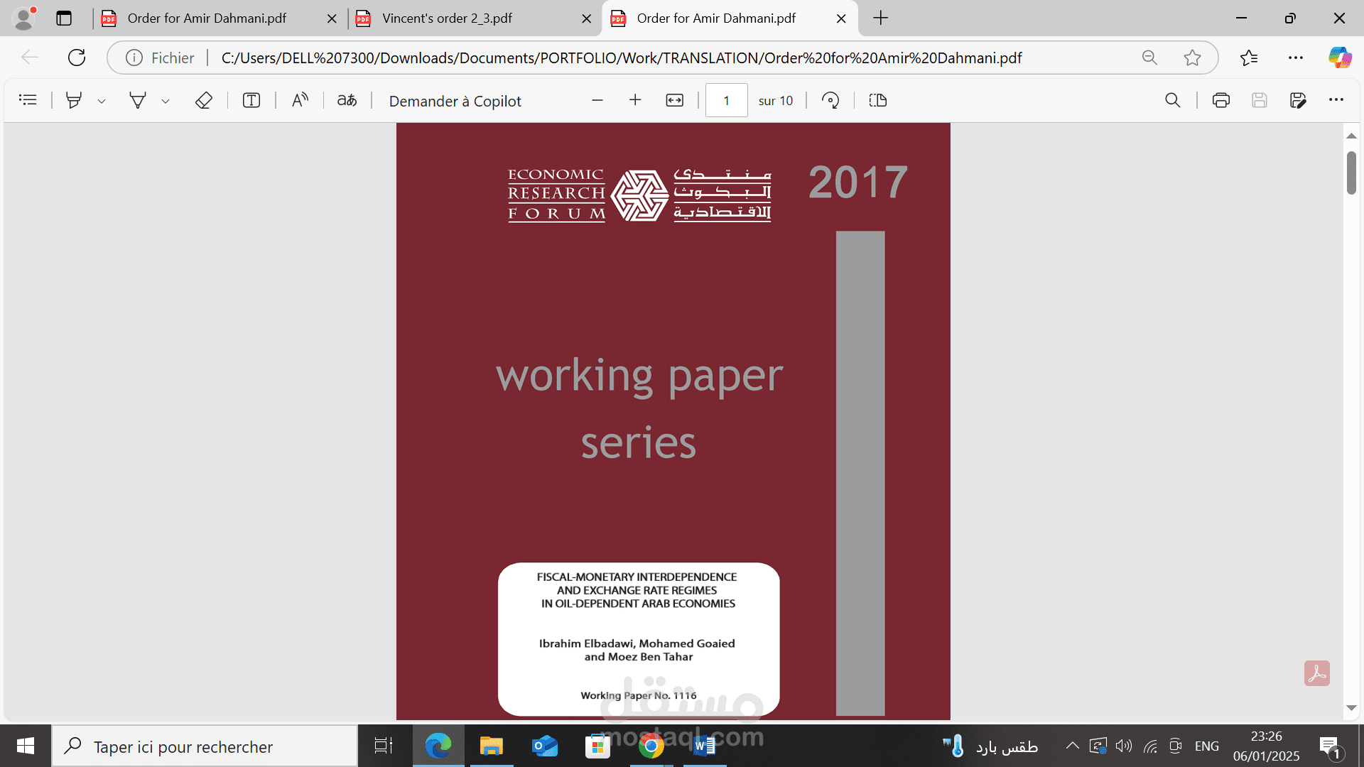 translation from English to Arabic