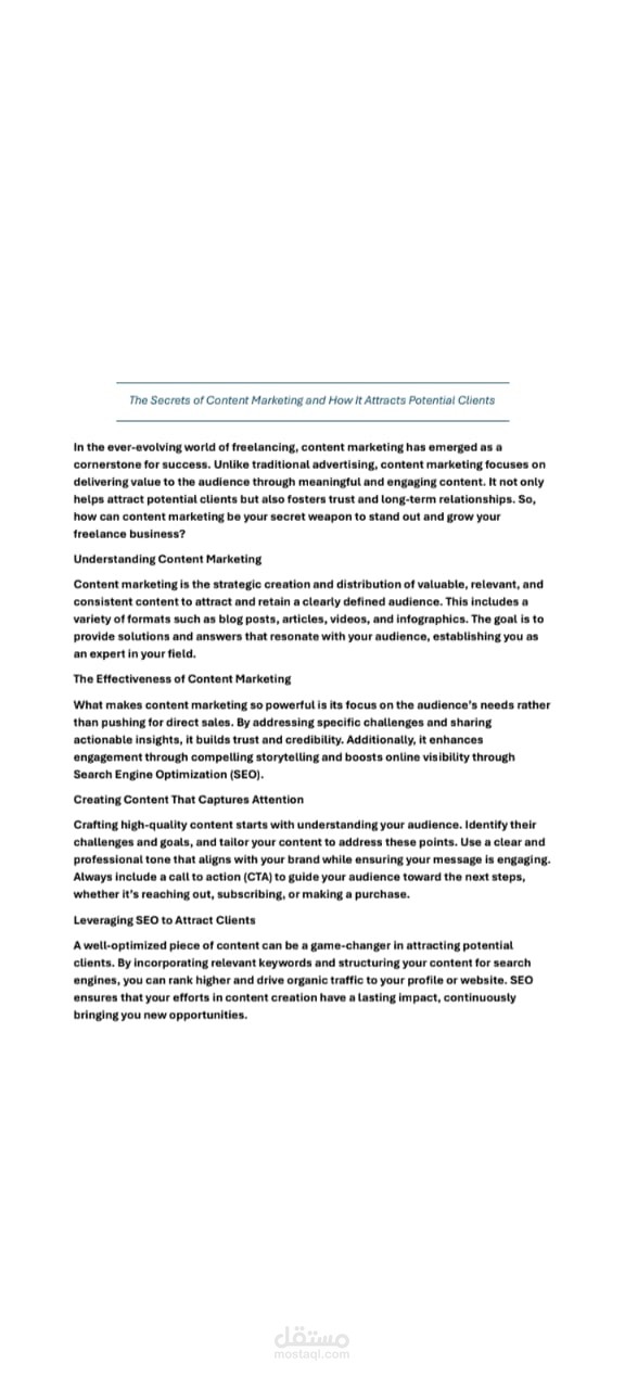 The Secrets of Content Marketing and How It Attracts Potential Clients