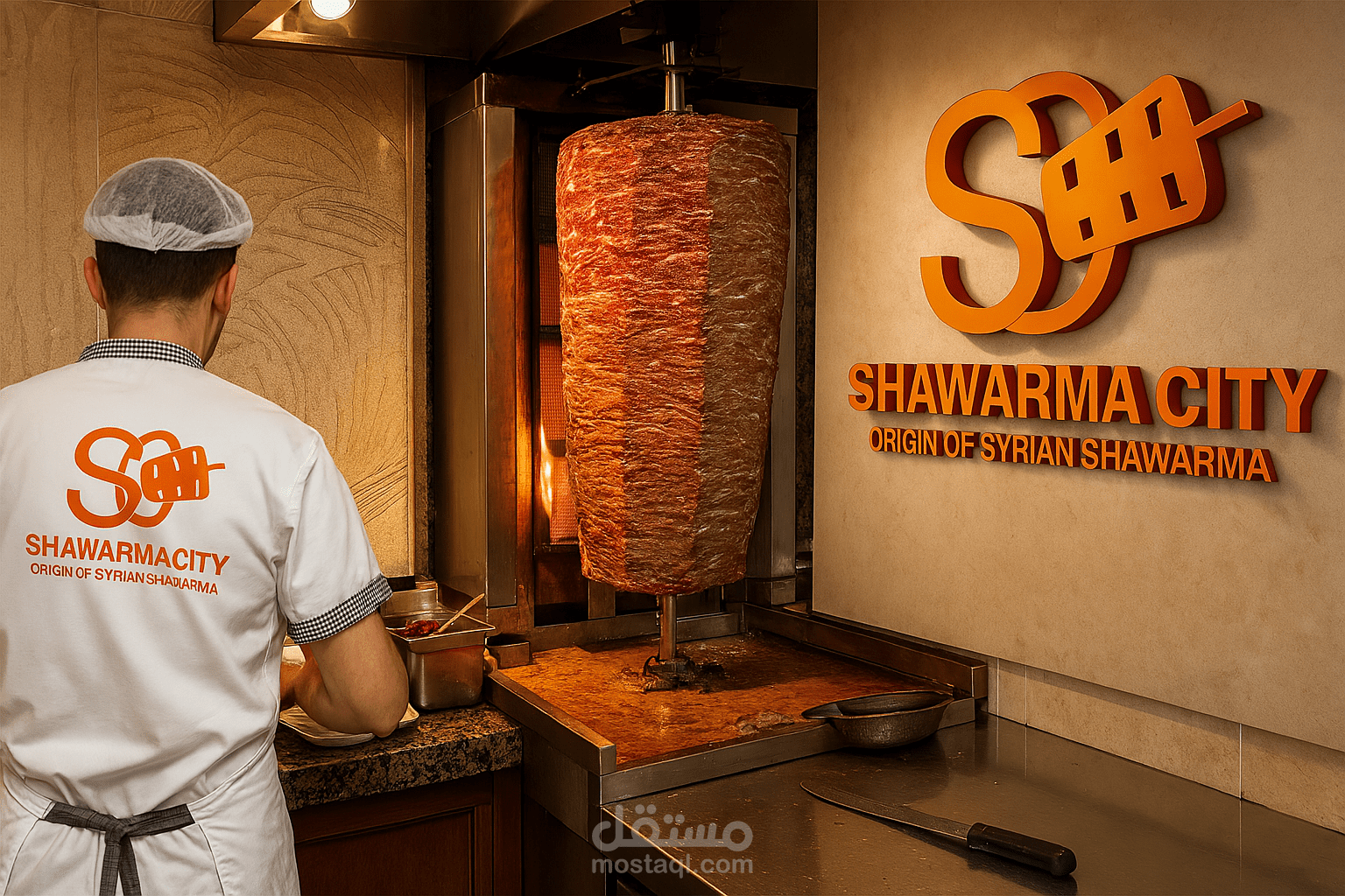 Shawarma City Brand identity + Menu