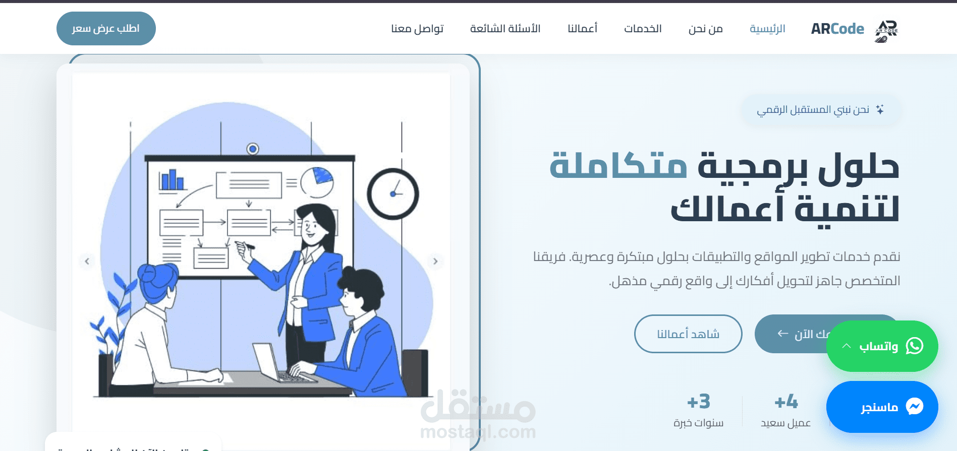موقع تعريفى لشركه ARcode