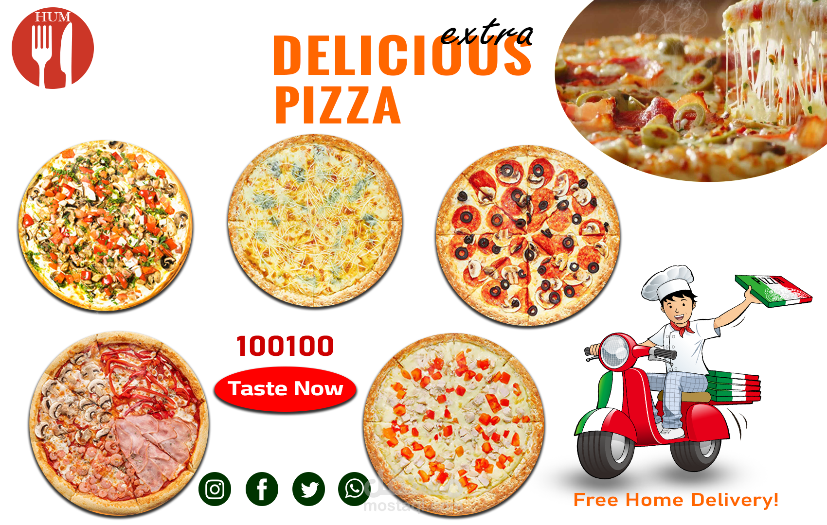 اعلان بيتزا