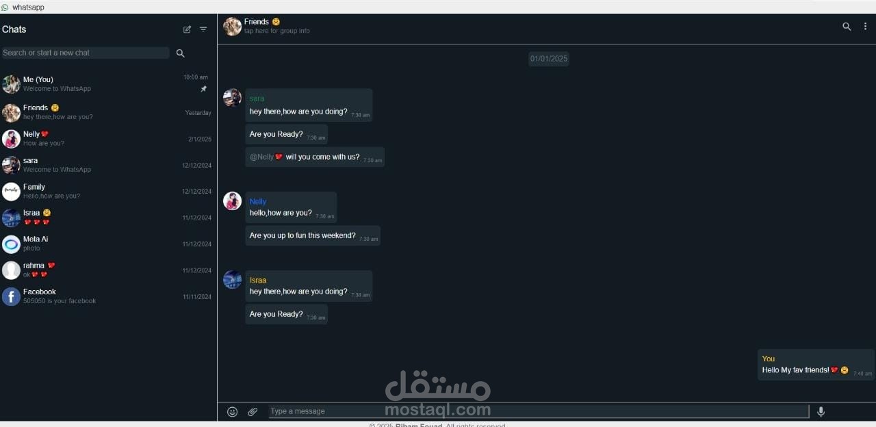 whatsapp chat