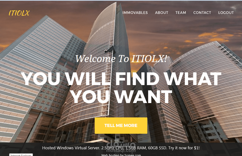 ITIOLX Website using Asp.Net MVC