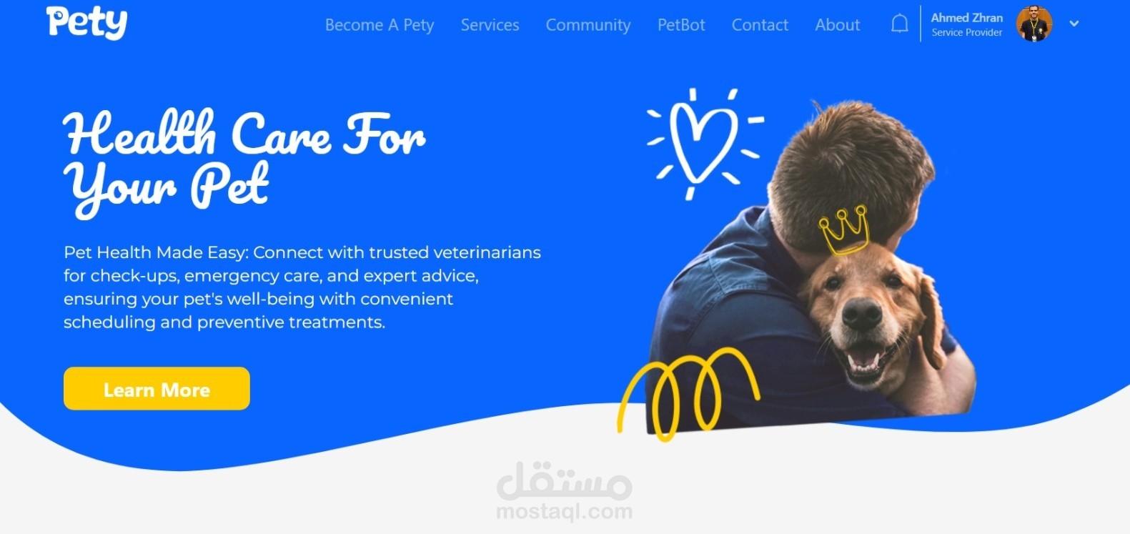 PETY website for pet care solutions