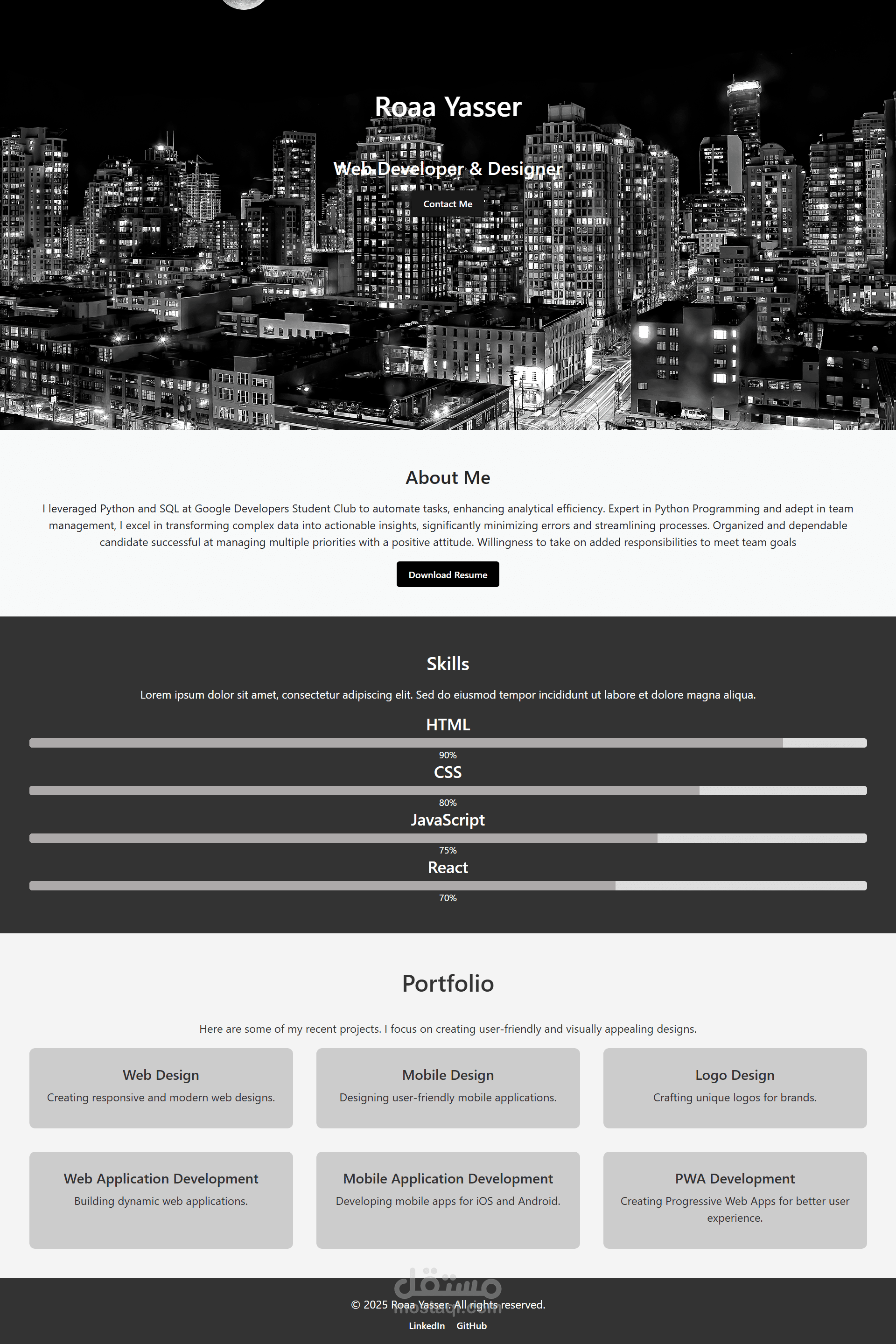 Personal Portfolio Website