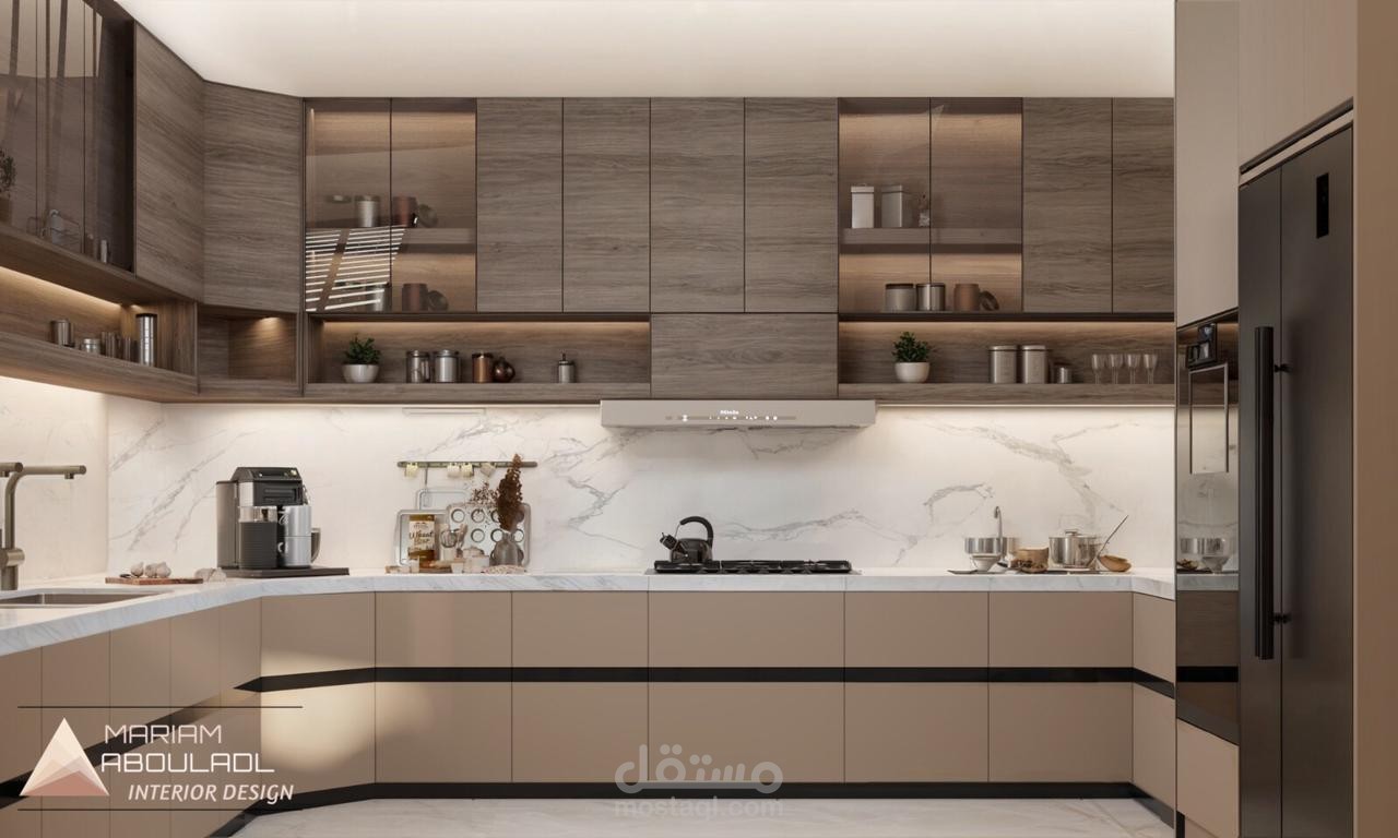 مطبخ بتصميم عصري مميز