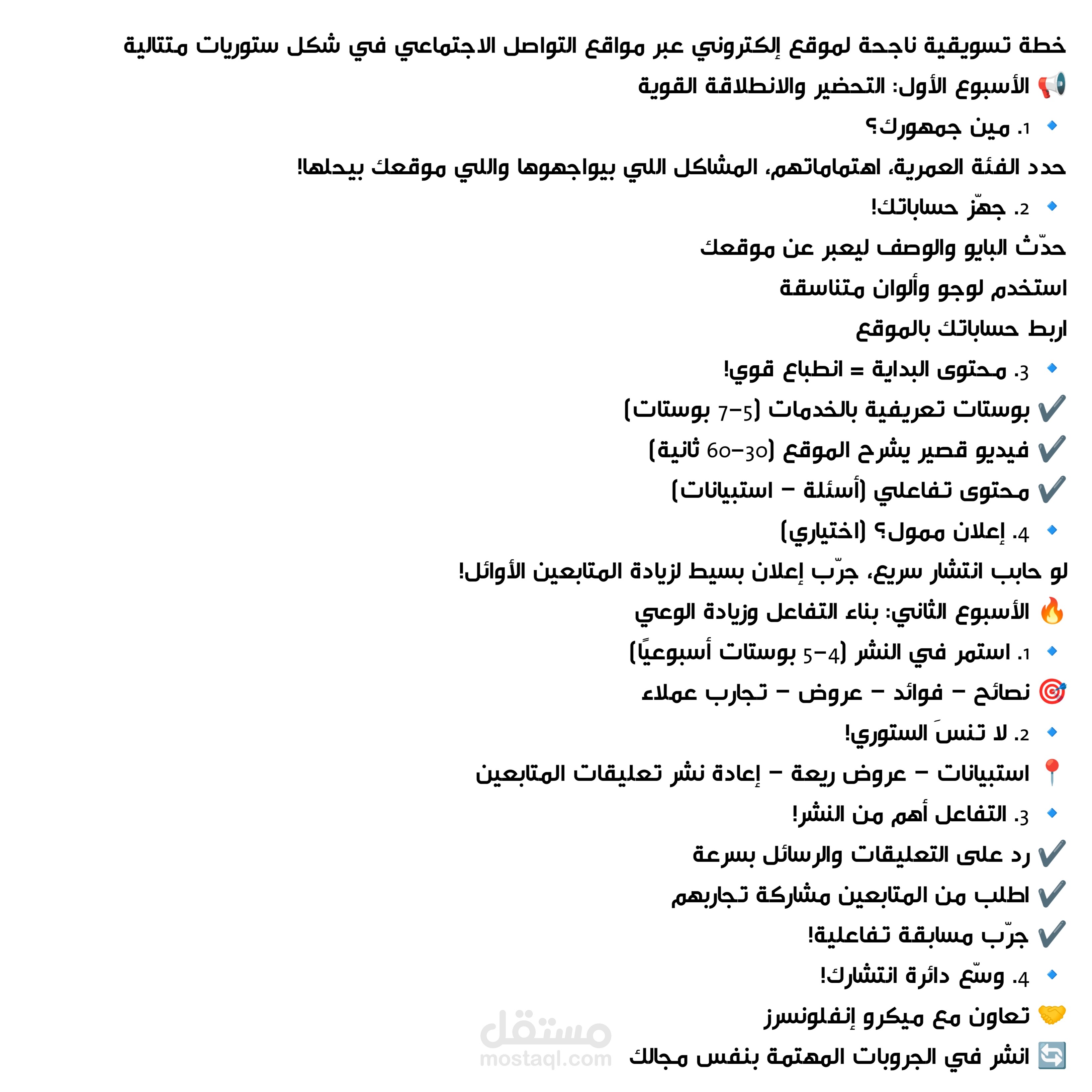 خطة تسويقية لموقع ألكترونيّ