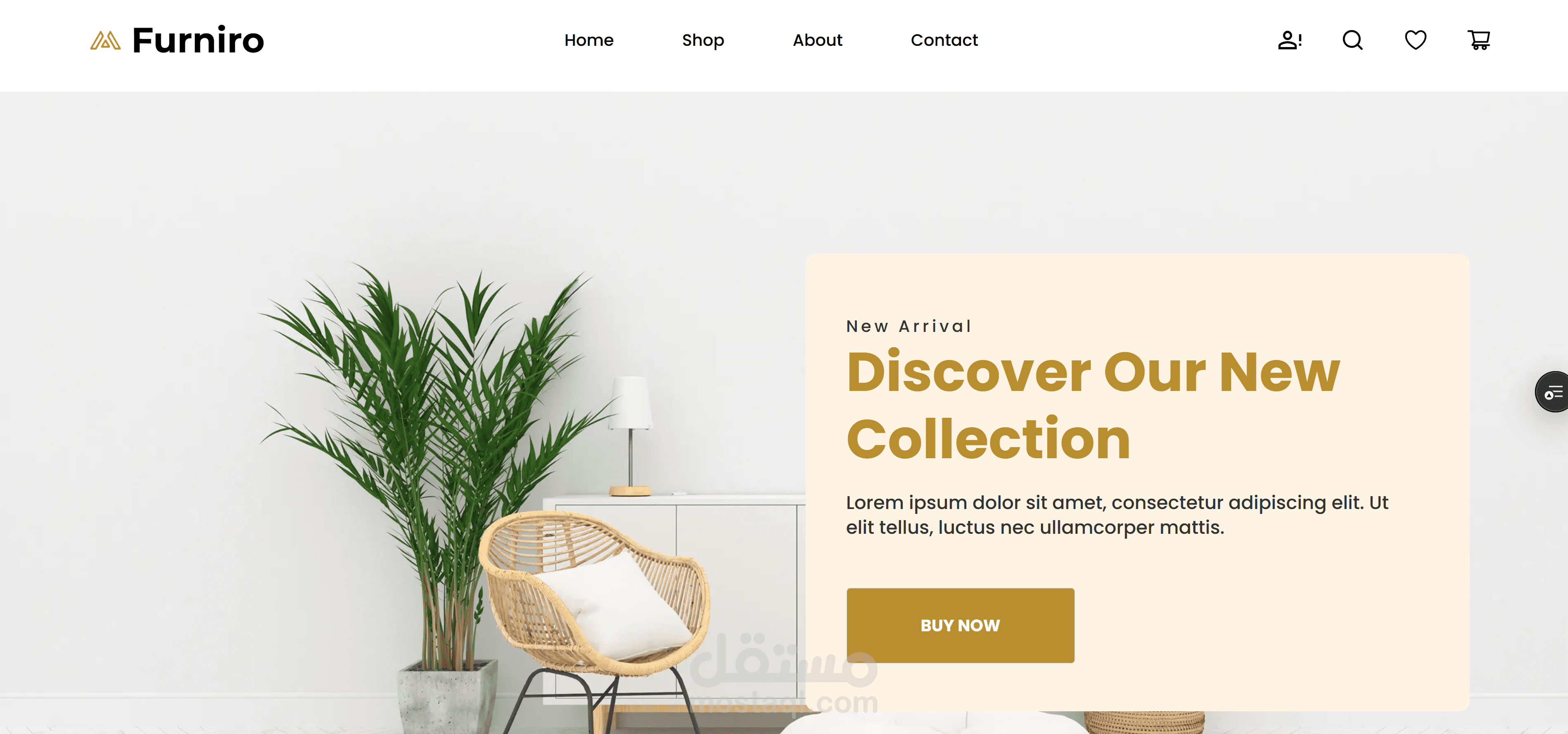 Furniro – Modern Furniture E-Commerce Website (React & Next.js)