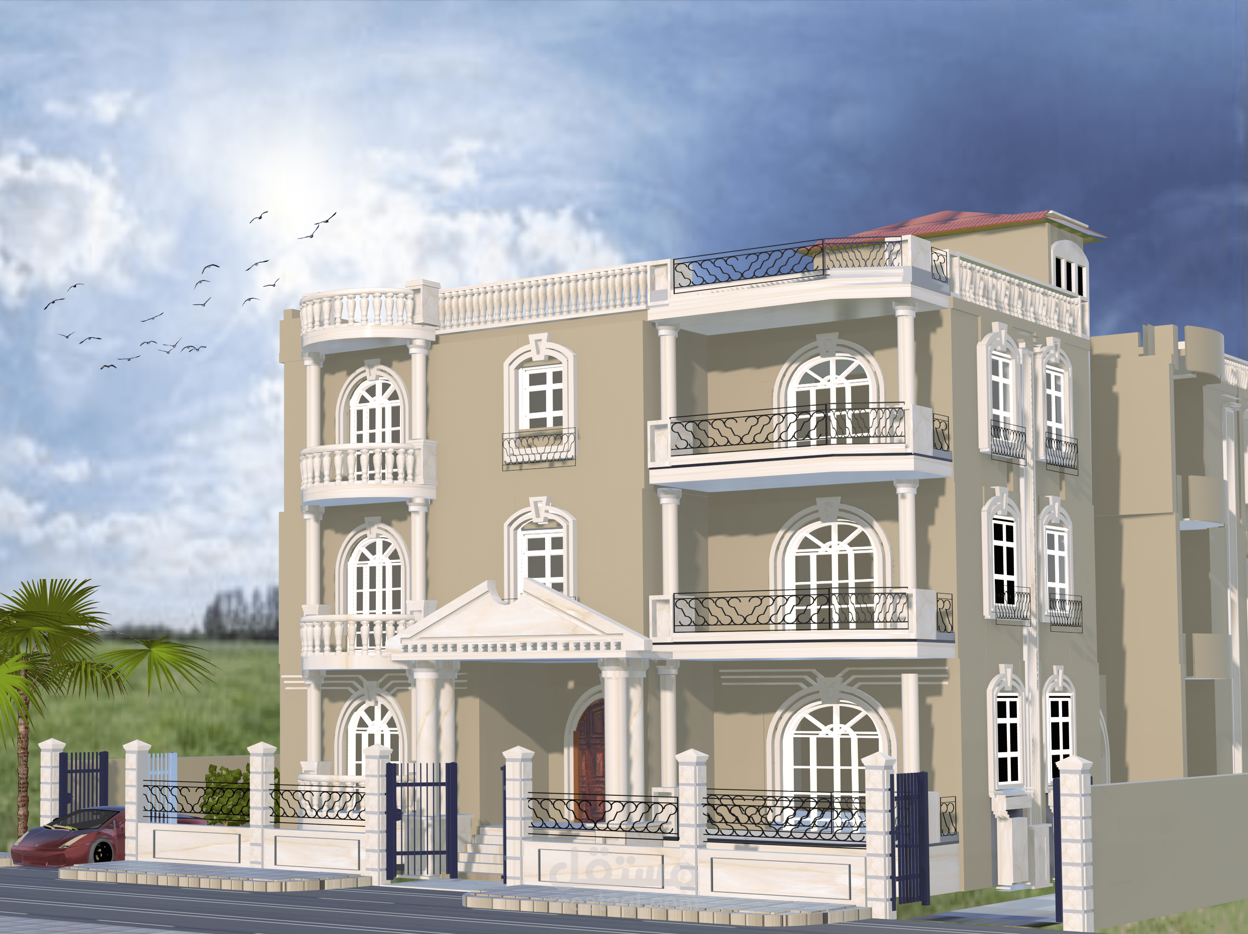 تصميم واجهة فيلا