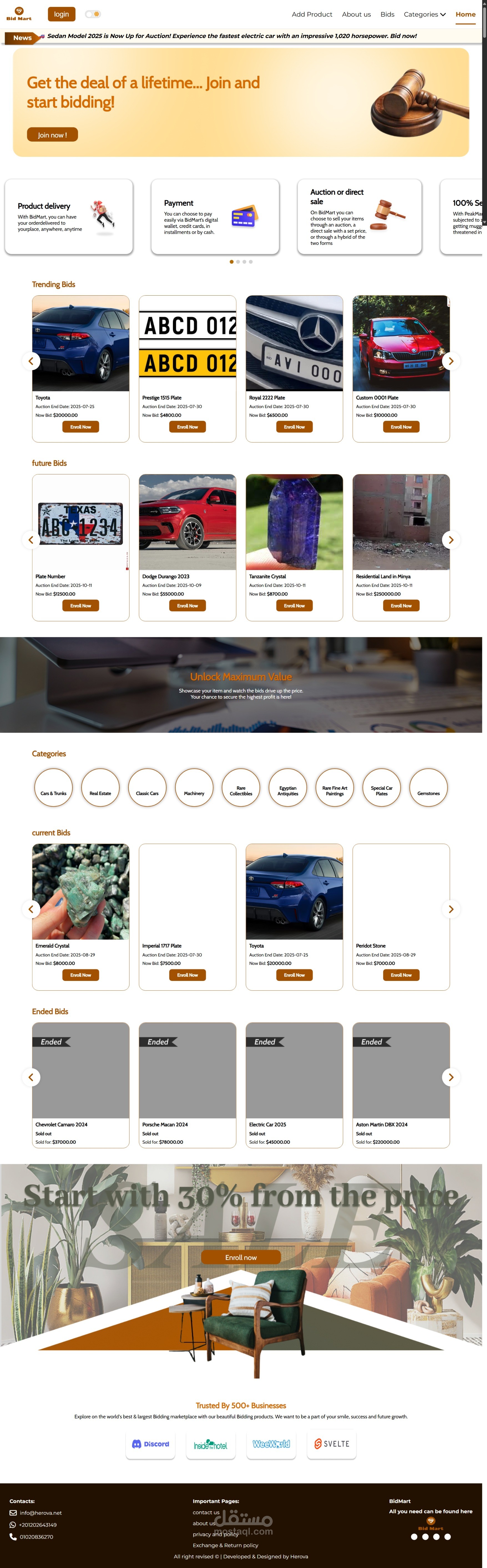 bidmart online auction platform  and mobile application
