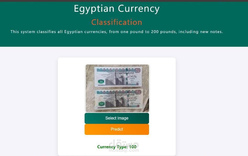 موديل تعلم عميق للتعرف على العمله