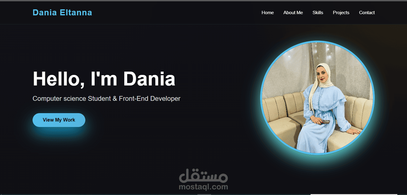 Personal Portfolio Website – Dania Eltanna