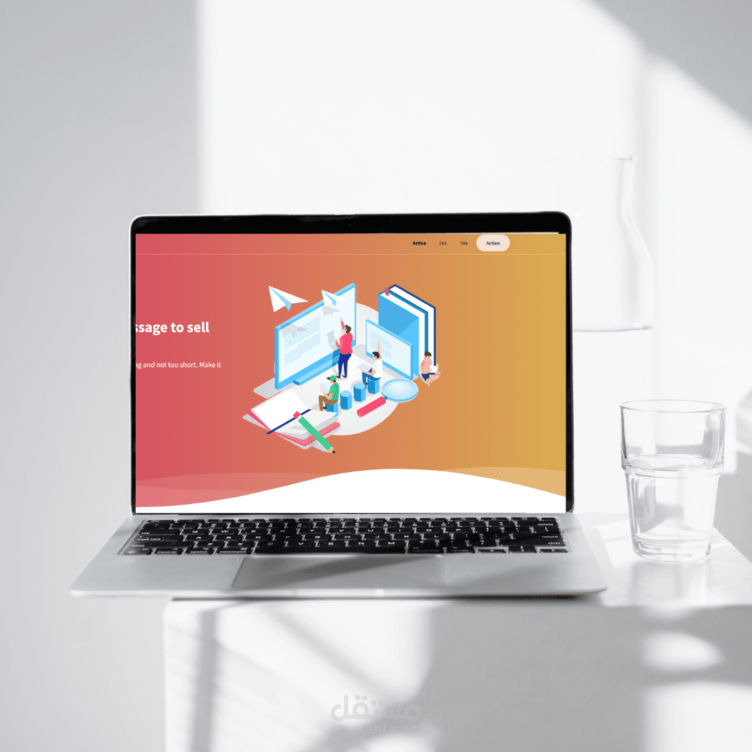 تصميم صفحة هبوط landing page لشركة