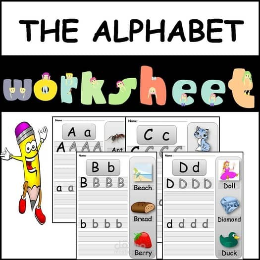 The alphabet worksheets