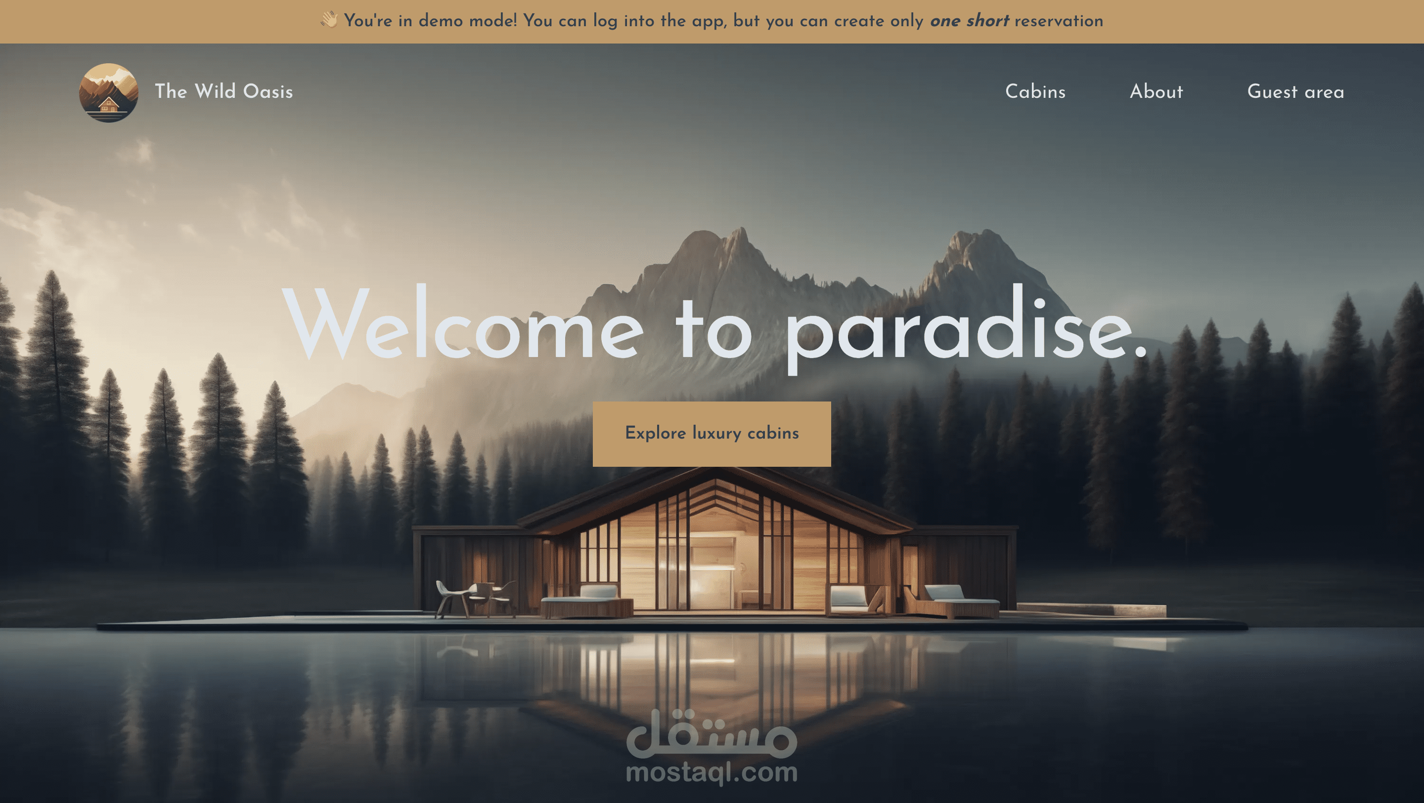 The Wild Oasis Website