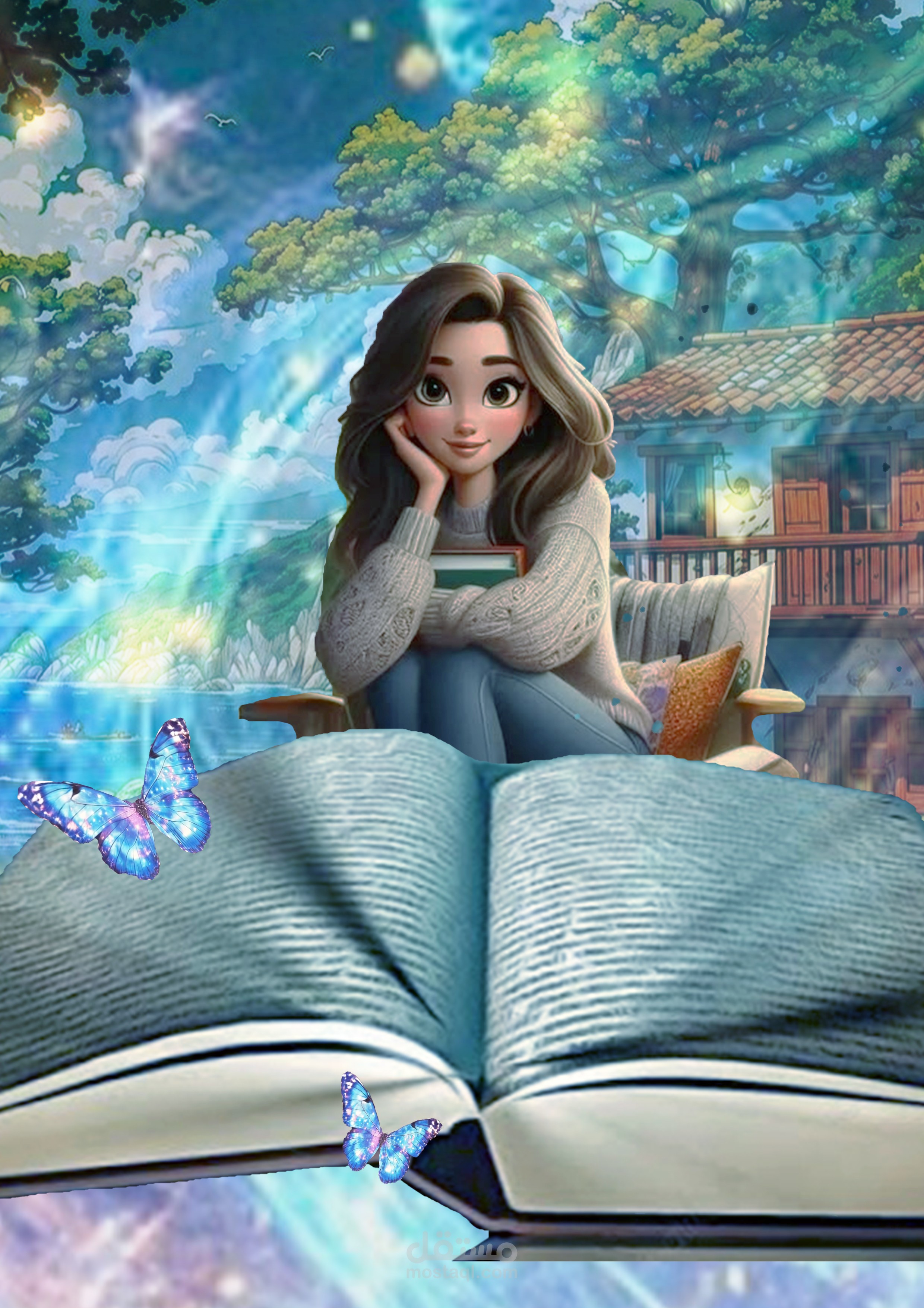تصميم عن القراءة