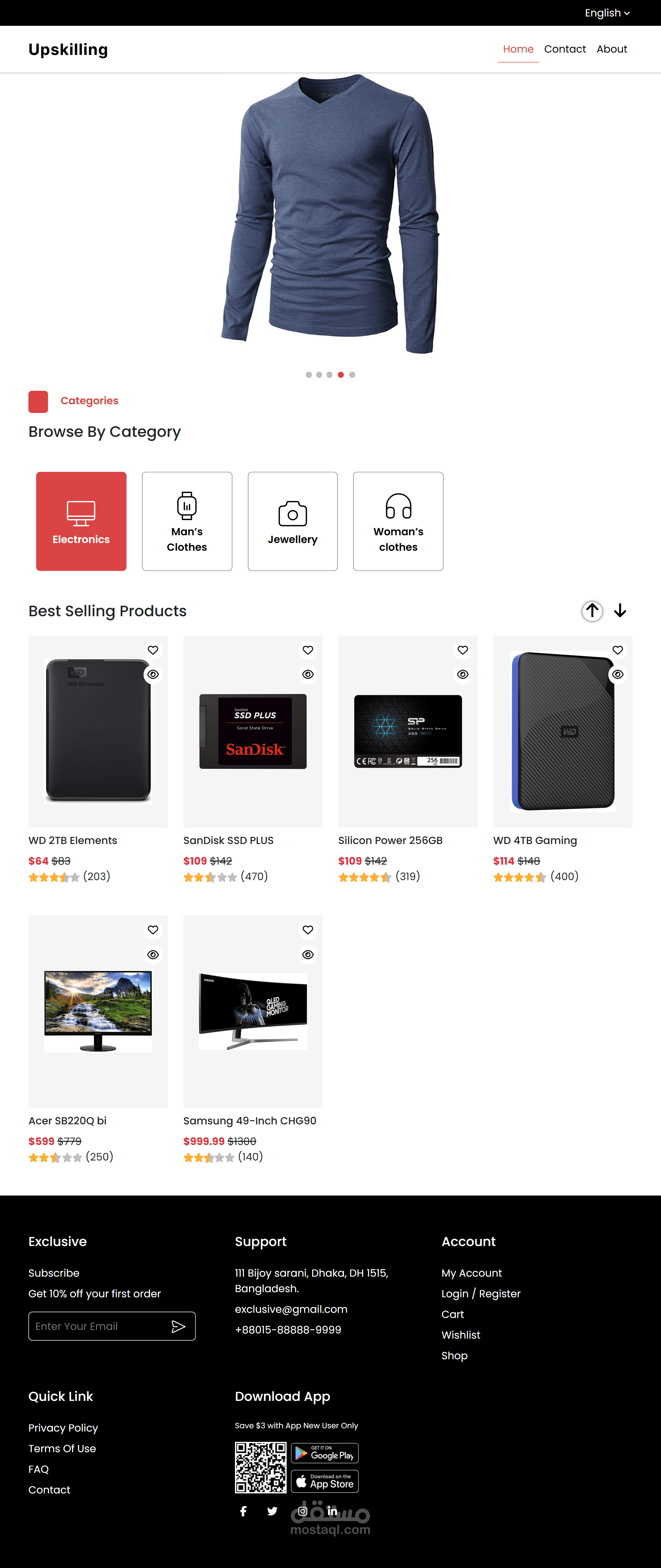 قالب E-commerce Store - منصة تسوق إلكترونية
