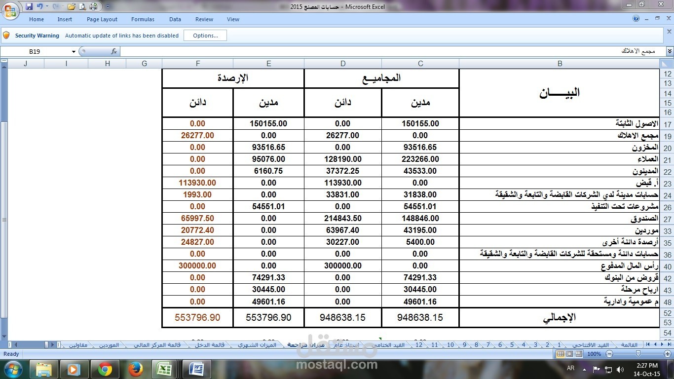 رئيس حسابات