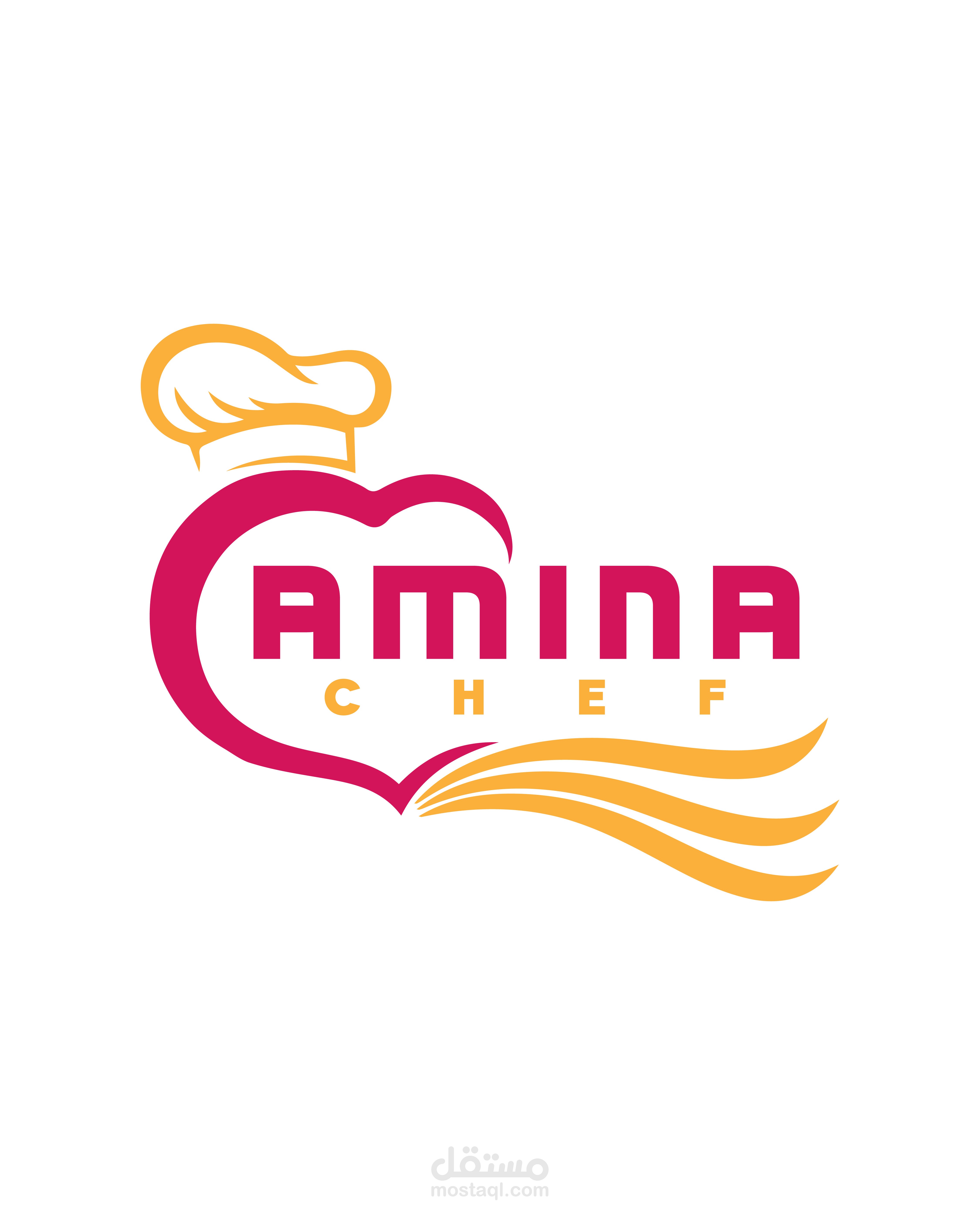logo for amina chef
