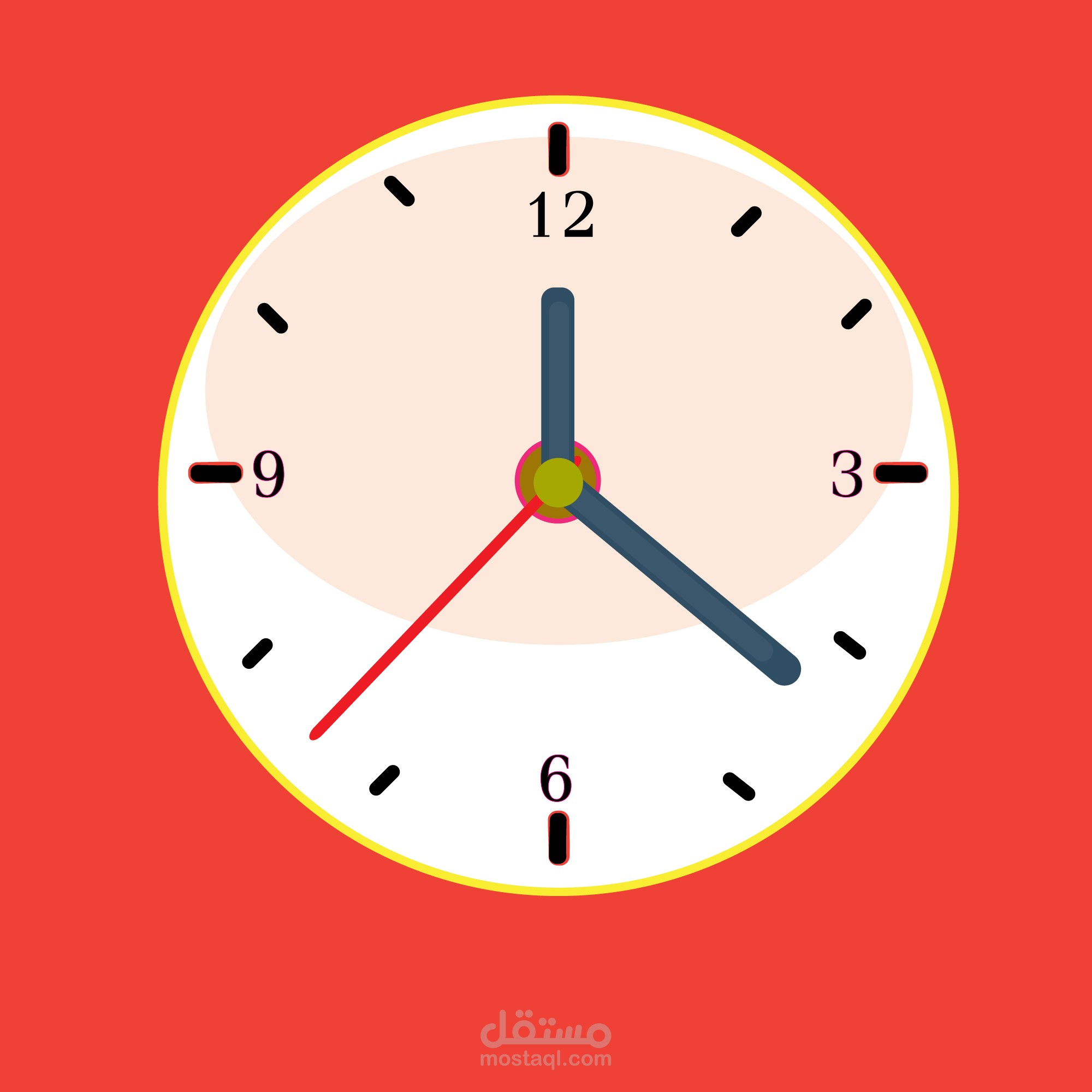 clock vector and ramadan lantern and typograph
