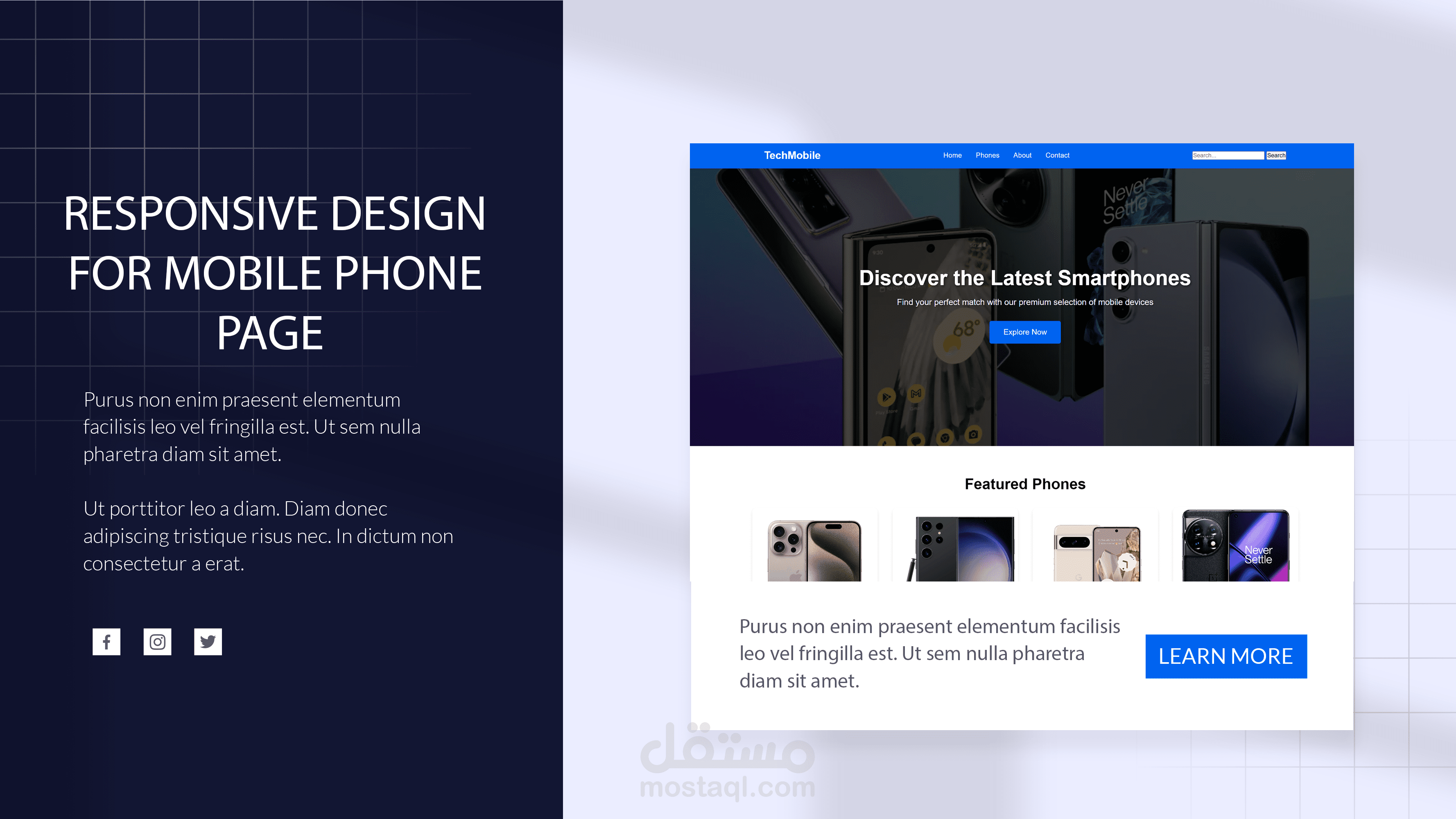 Mobile Store Page