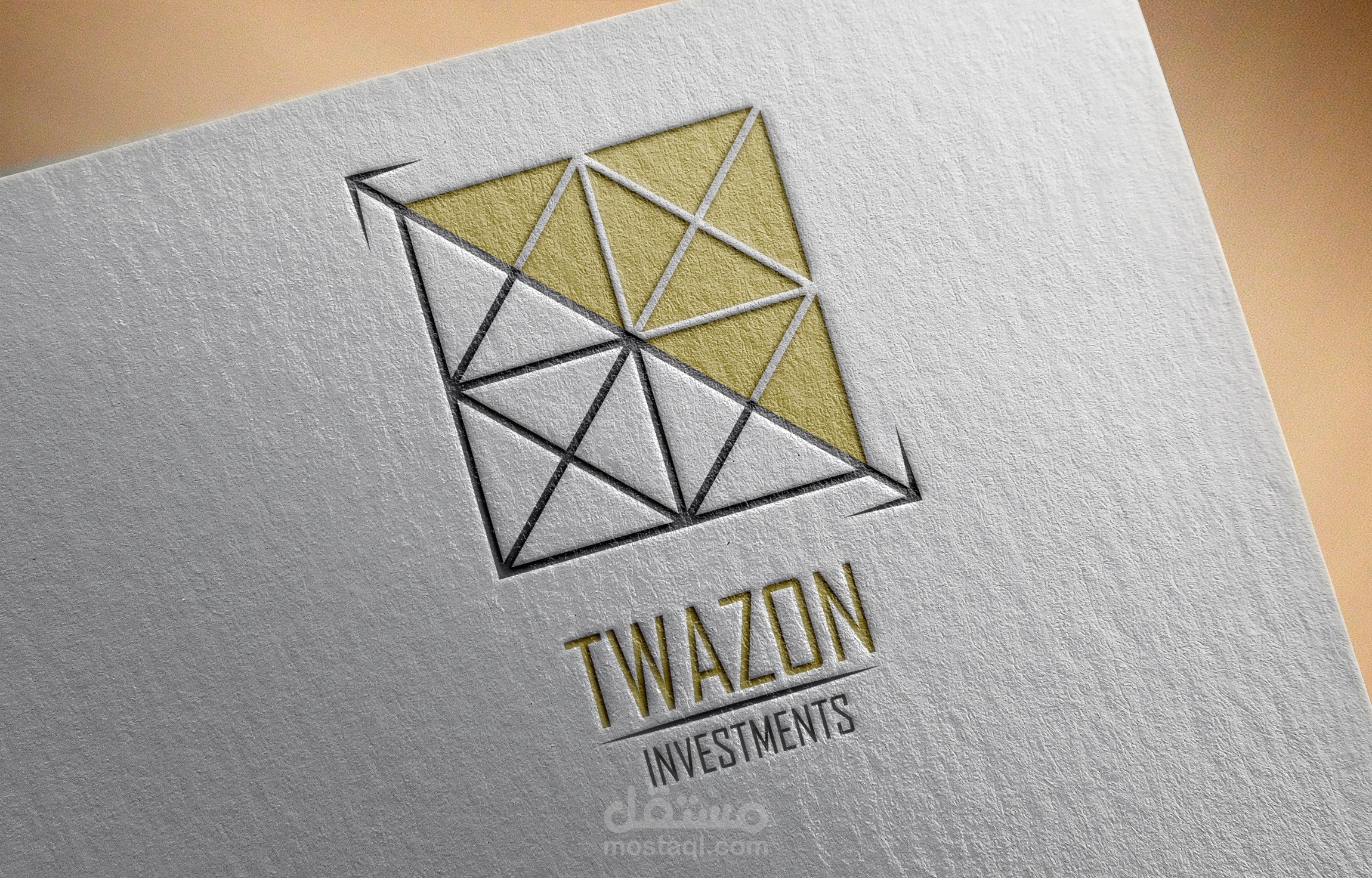 لوجو احترافي حديث لشركة استثمارية.