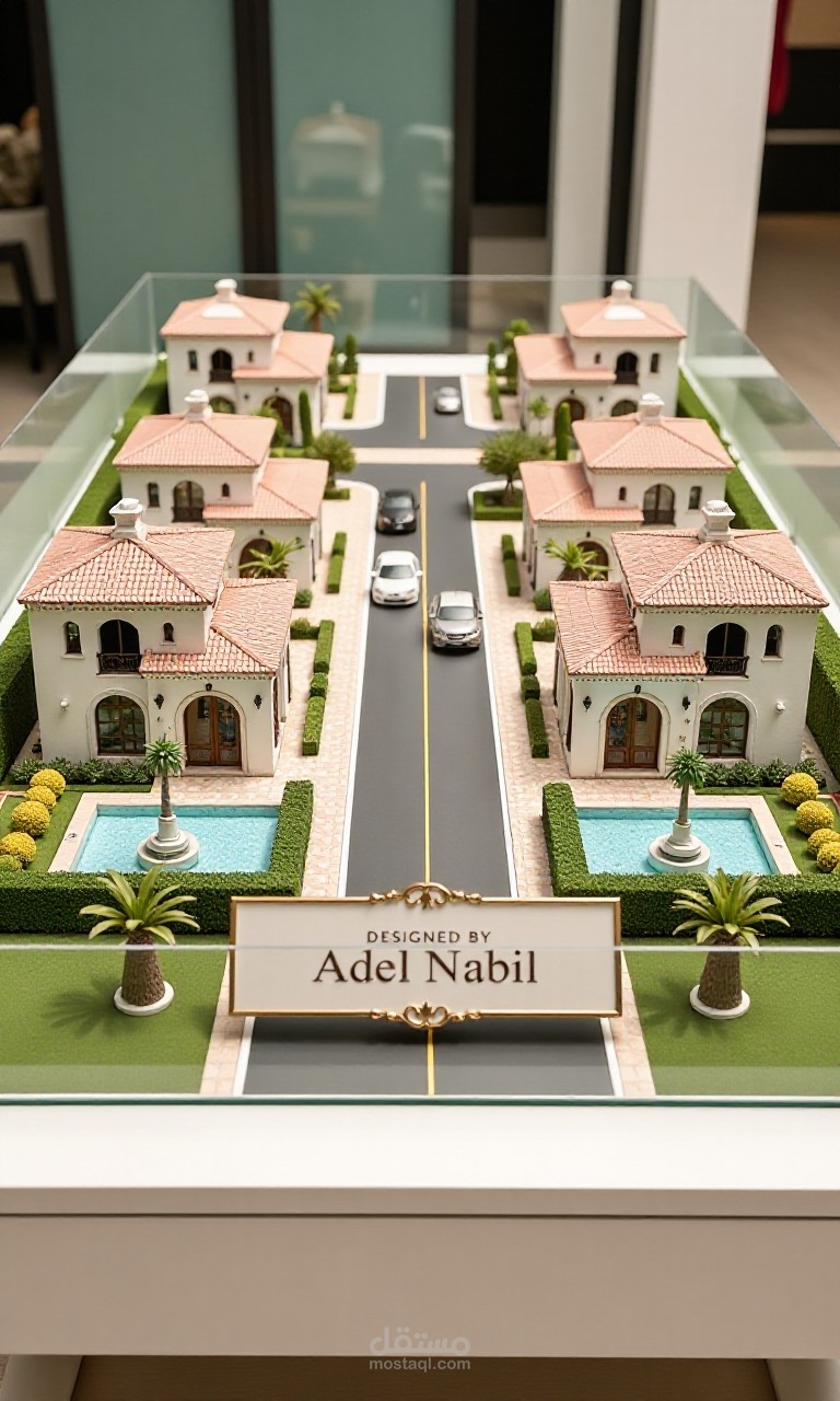 ماكيت معمارى لفيلات