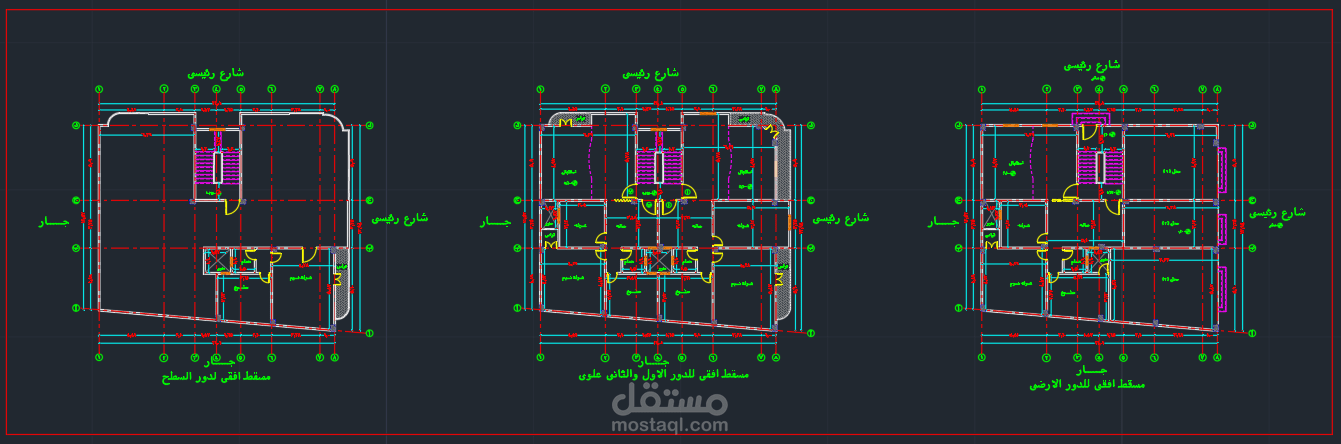 تصميم انشائي لفيلا سكنية