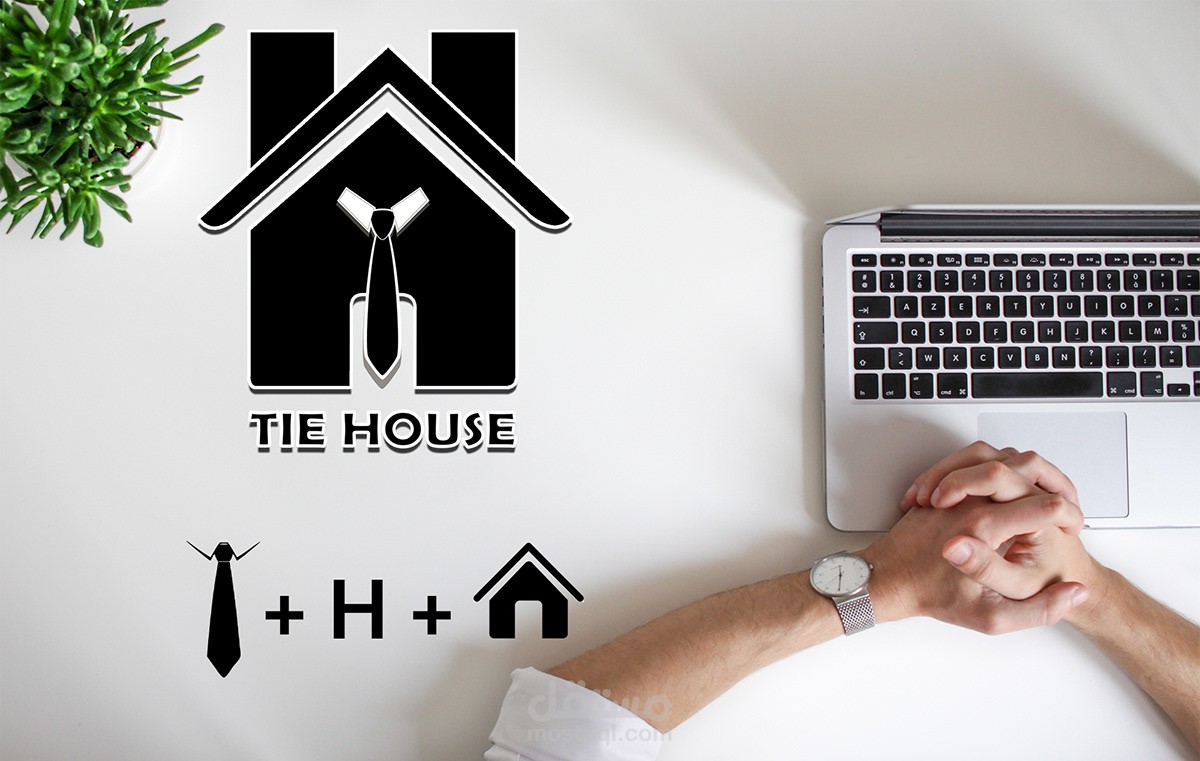 لوجو لمحل ملابس tie house