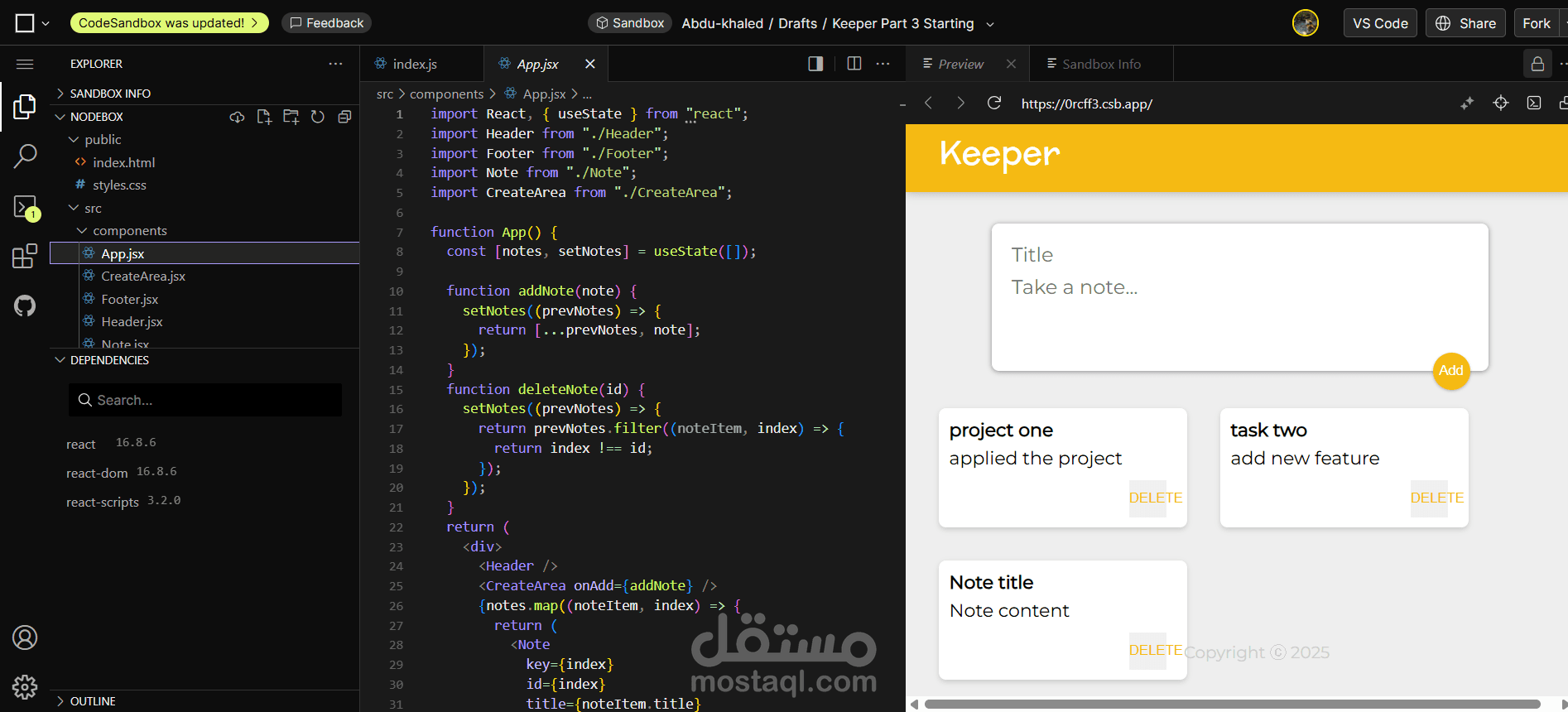 Note-Taking Application