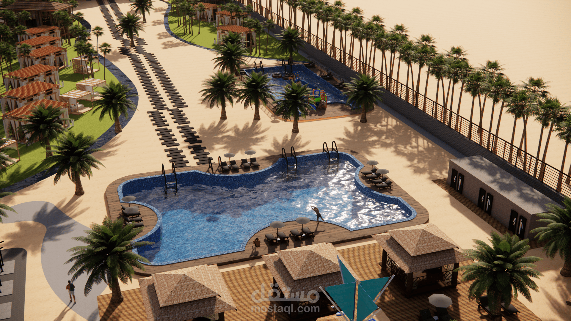 تصميم منتجع صحراوي بالمملكه العربية السعودية