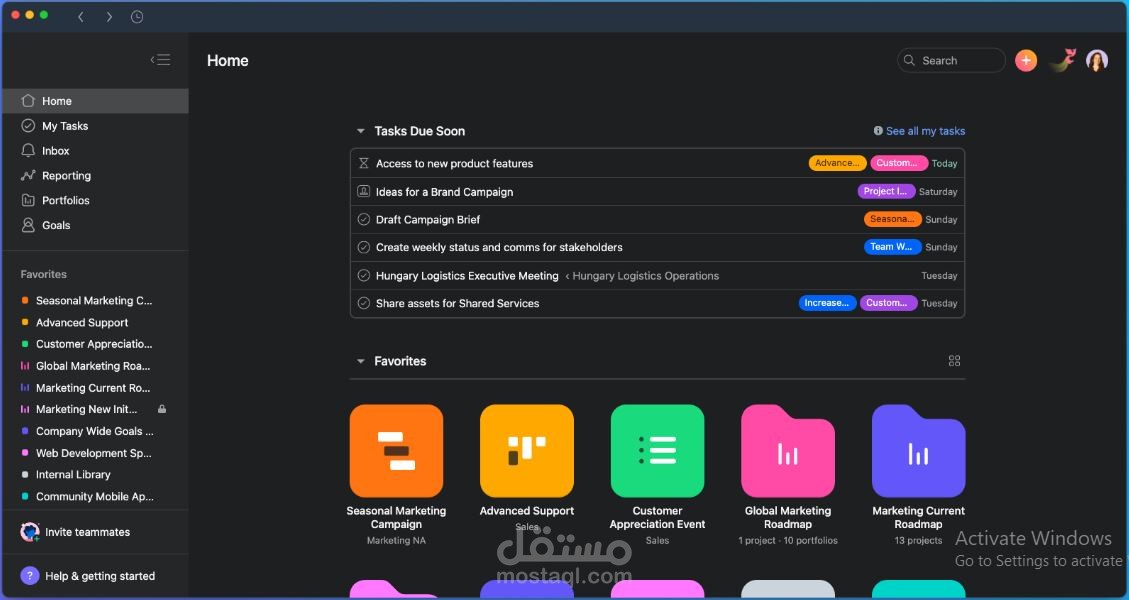 تطبيق إدارة المهام يمكنه إنشاء مهام "To-Do" مع تواريخ وتلقي إشعارات تذكير.