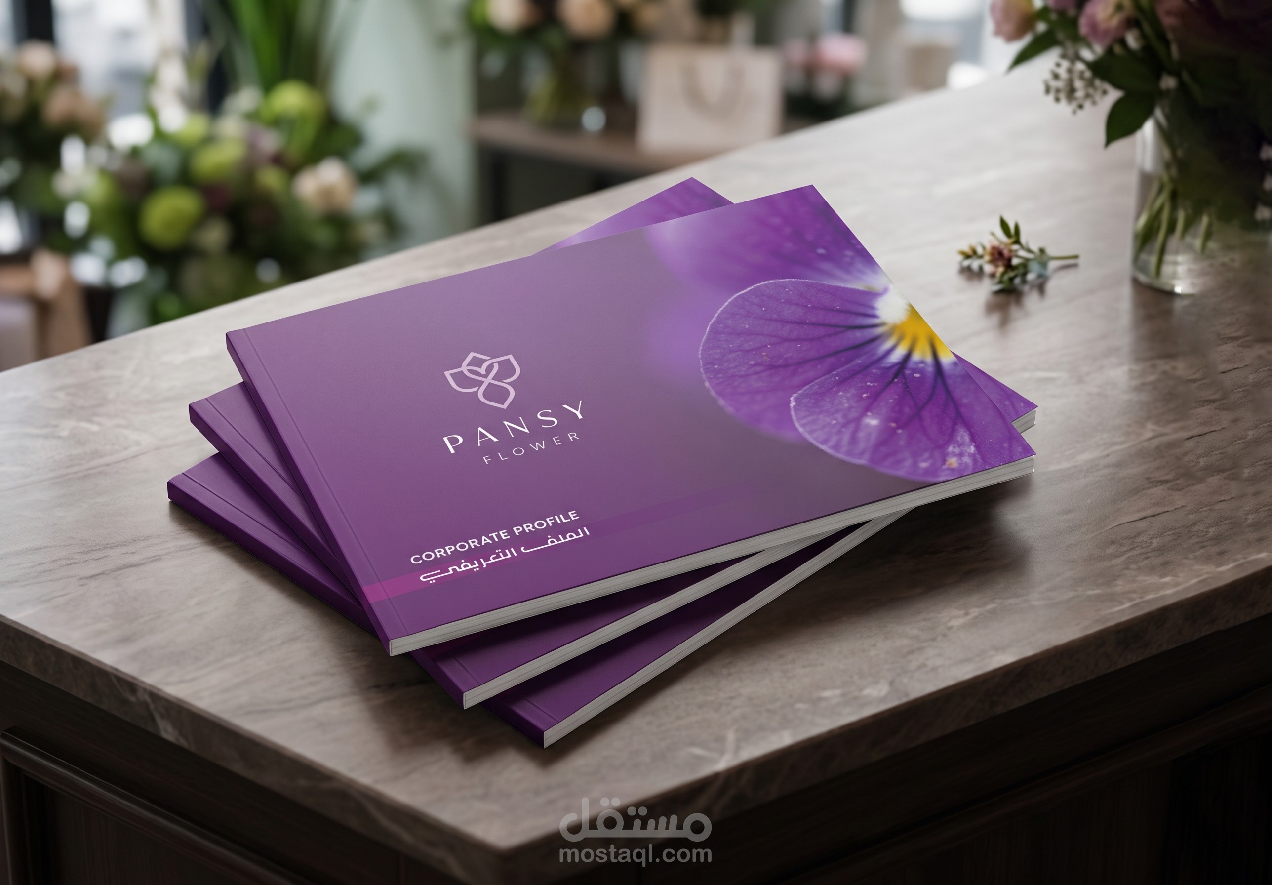 تصميم بروفايل شركة-ملفات تعريفية